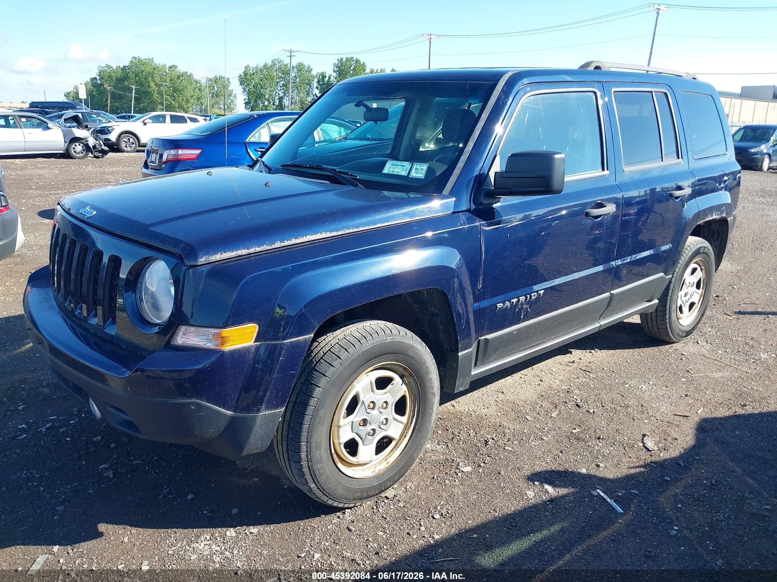 2014 Jeep Patriot Sport Dark Blue vin: 1C4NJRBB7ED784313