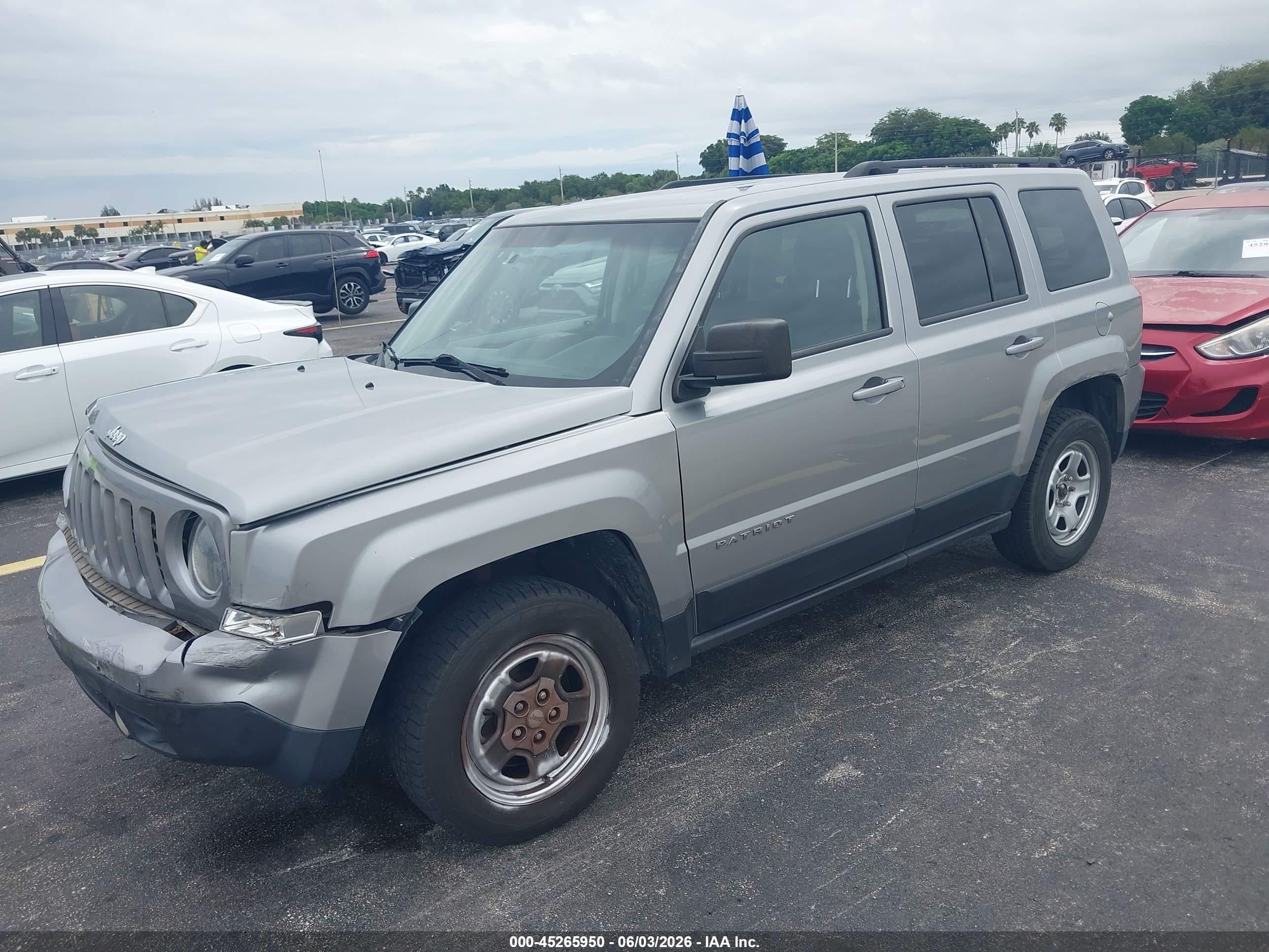 2015 Jeep Patriot Sport Gray vin: 1C4NJRBB7FD197904