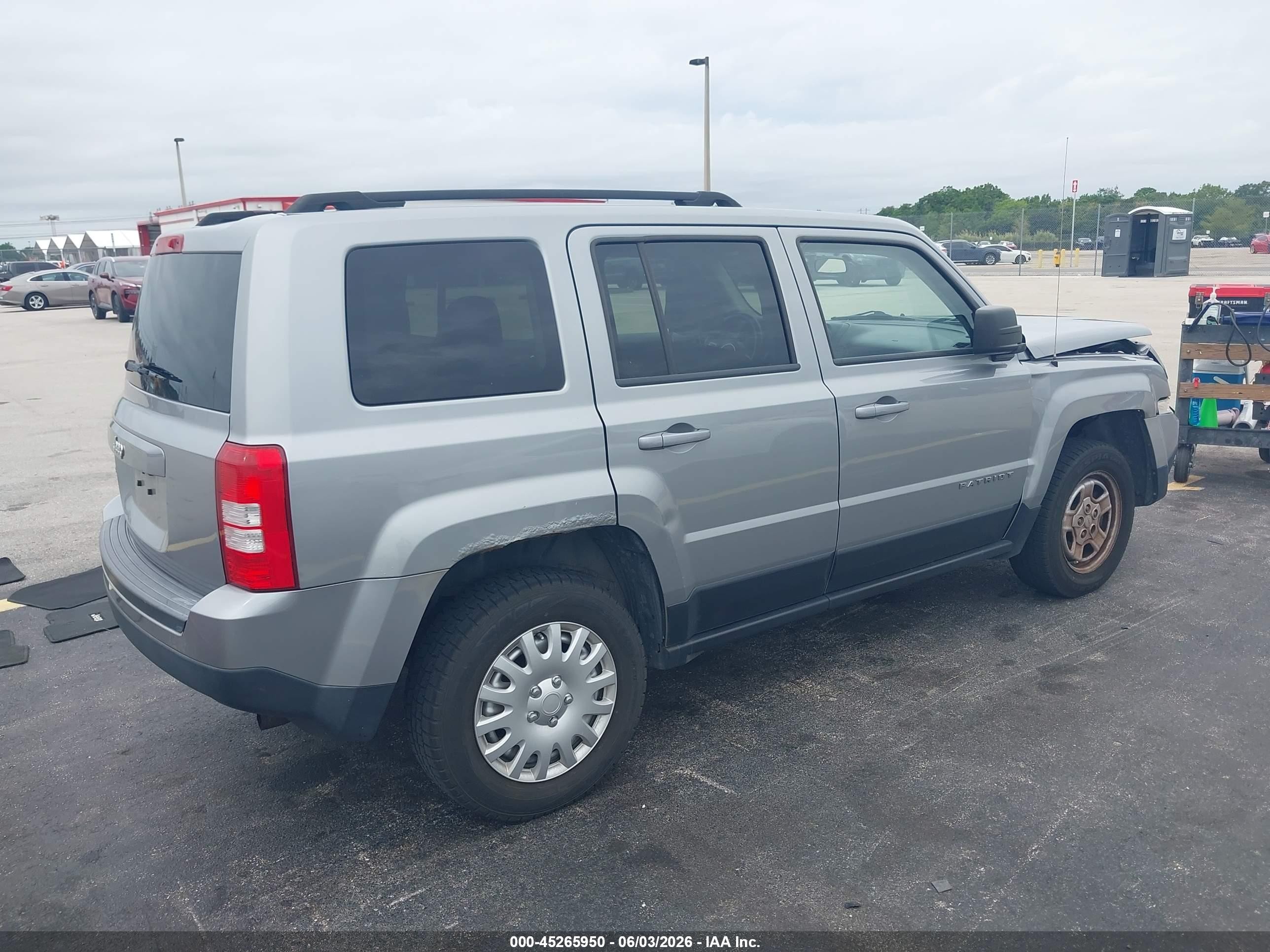 2015 Jeep Patriot Sport Gray vin: 1C4NJRBB7FD197904