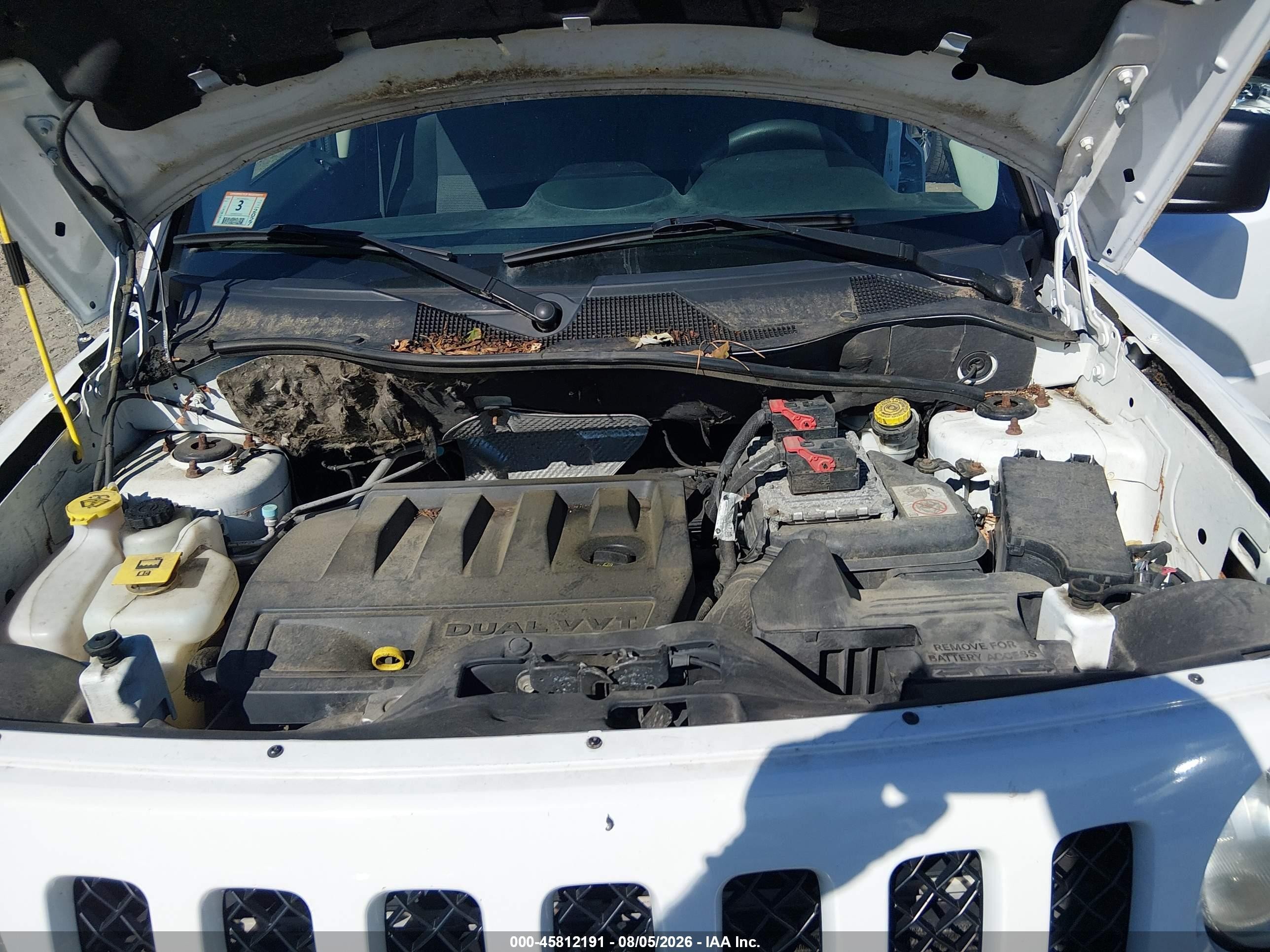 2015 Jeep Patriot Sport White vin: 1C4NJRBB7FD225832