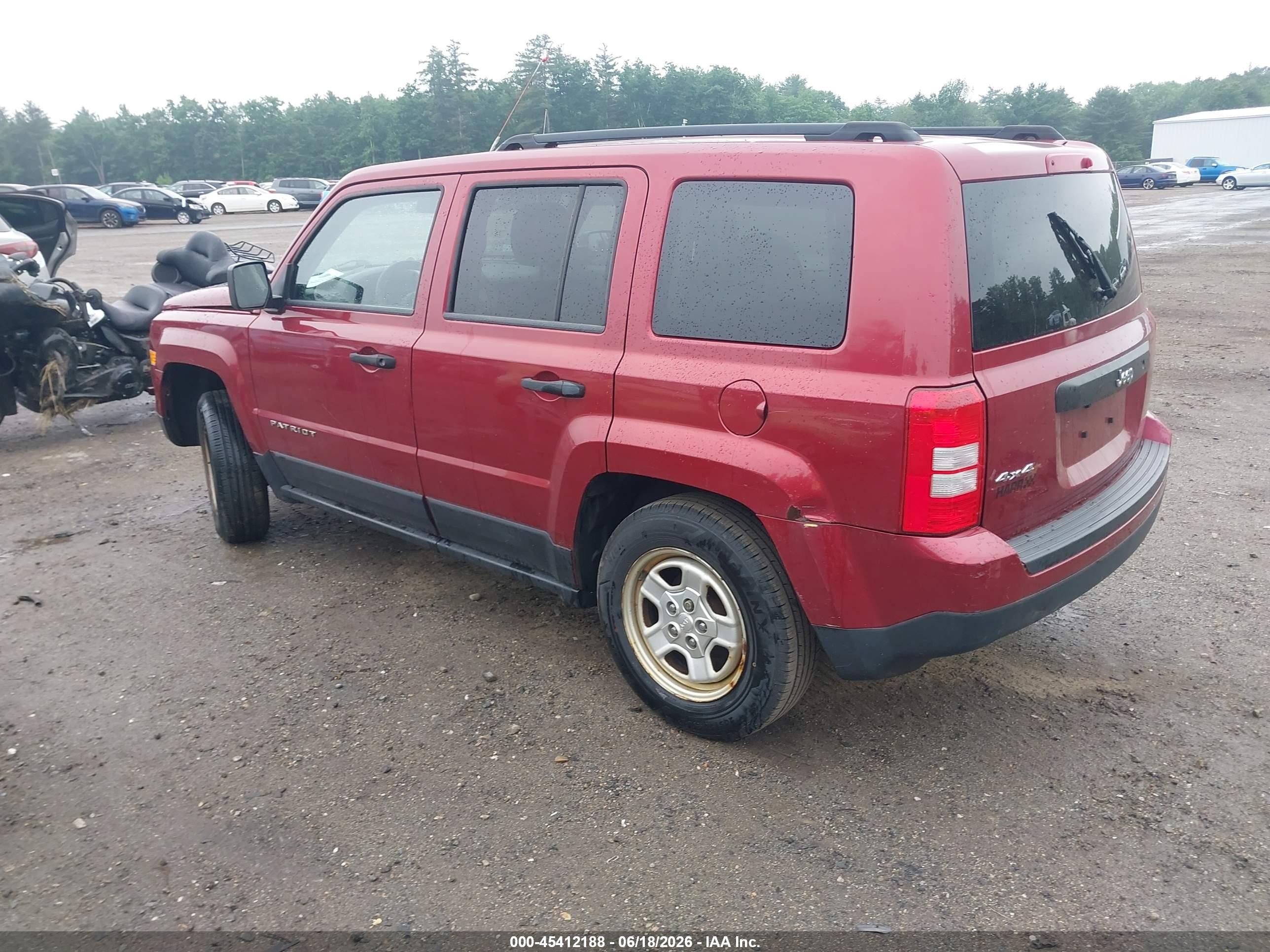 2015 Jeep Patriot Sport Red vin: 1C4NJRBB7FD366075