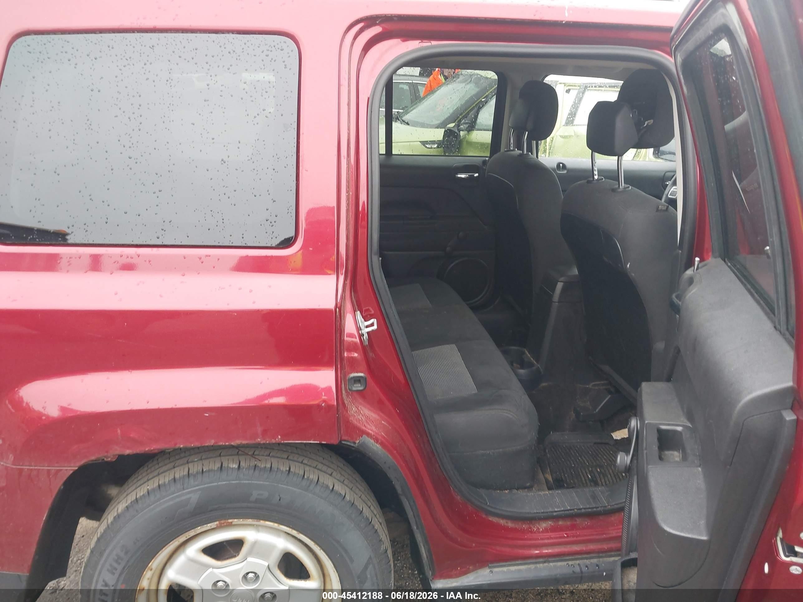 2015 Jeep Patriot Sport Red vin: 1C4NJRBB7FD366075