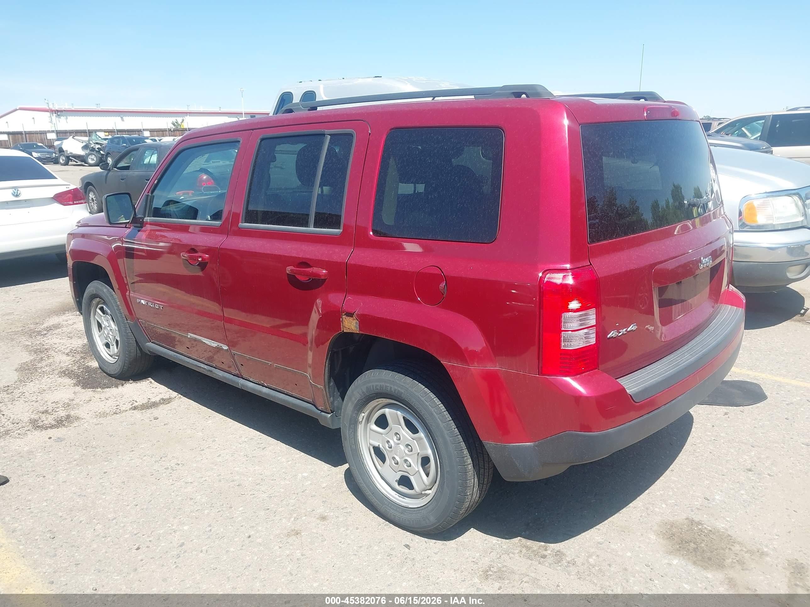 2012 Jeep Patriot Sport Красный vin: 1C4NJRBB8CD598034