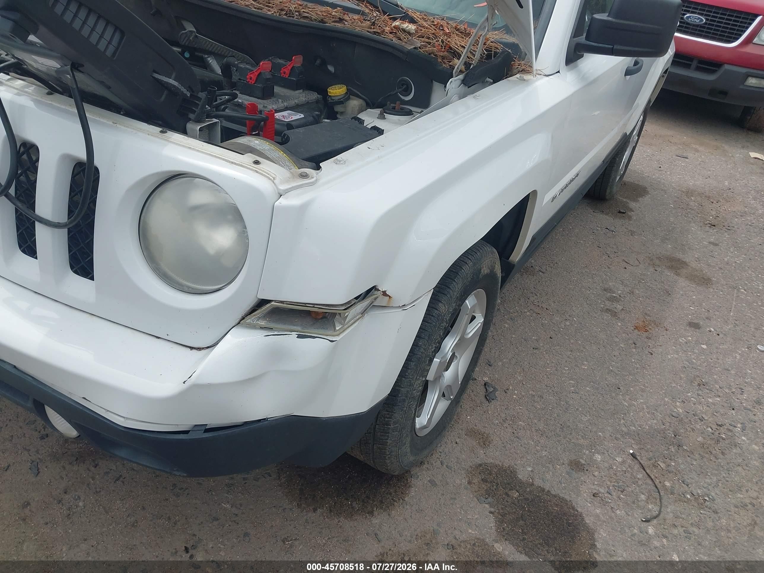 2012 Jeep Patriot Sport White vin: 1C4NJRBB8CD624583