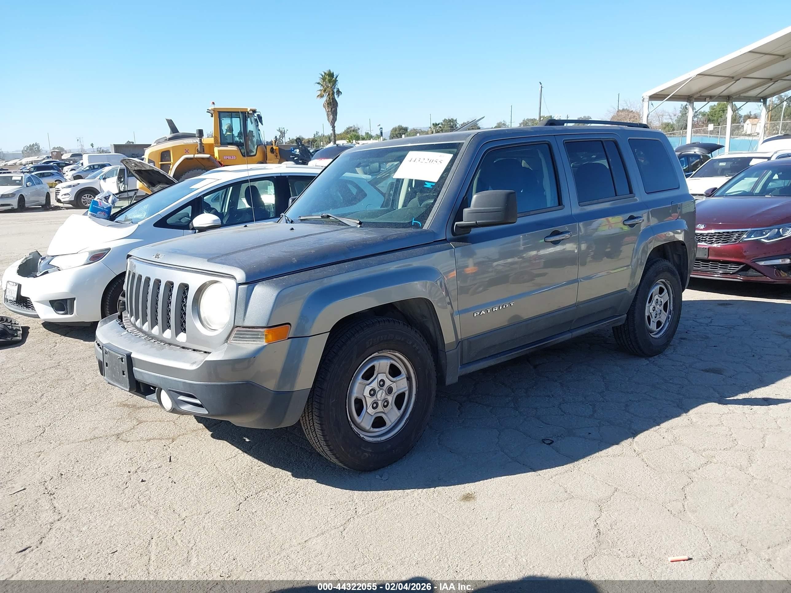 2013 Jeep Patriot Sport Gray vin: 1C4NJRBB8DD203075