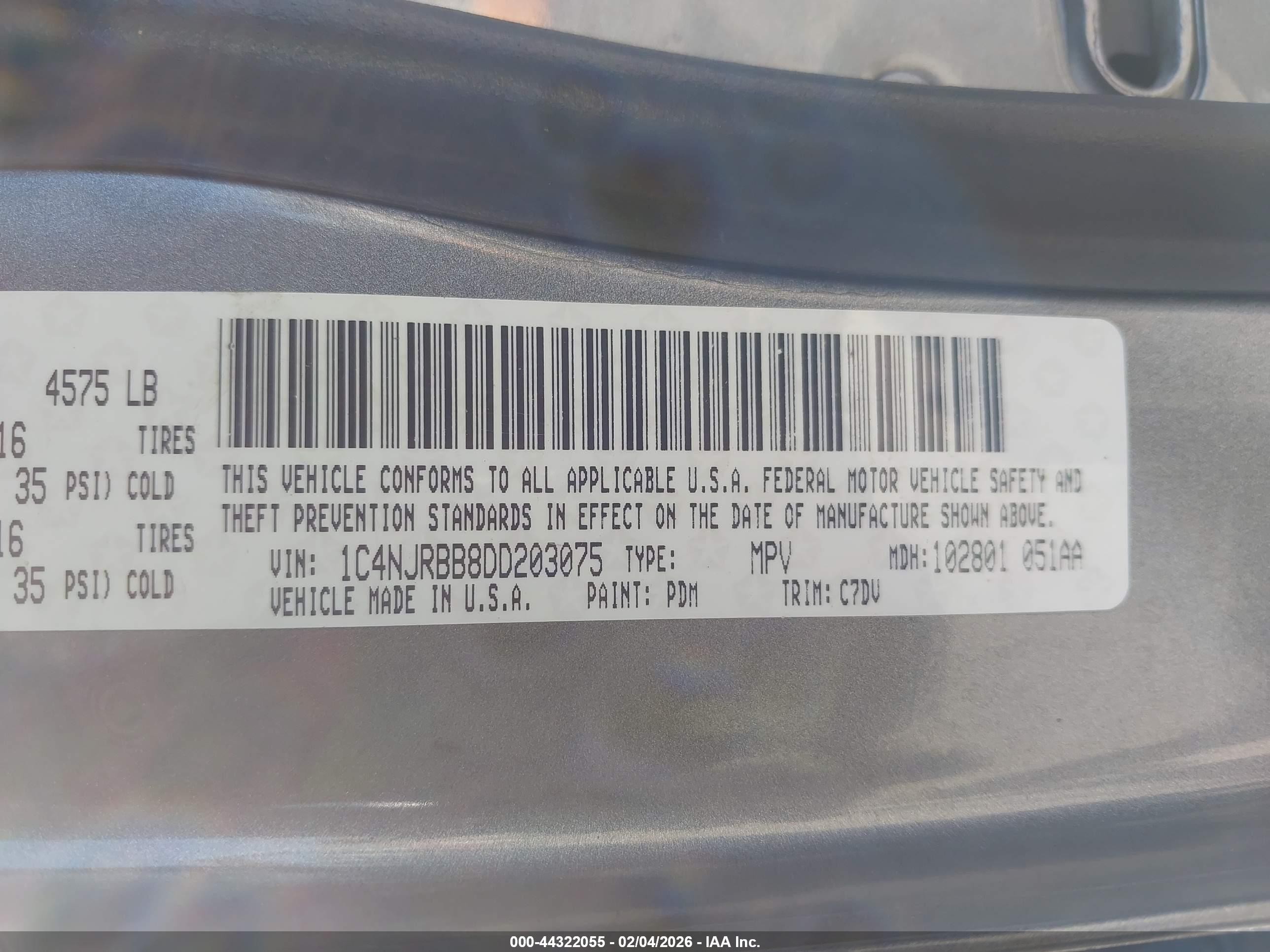 2013 Jeep Patriot Sport Gray vin: 1C4NJRBB8DD203075