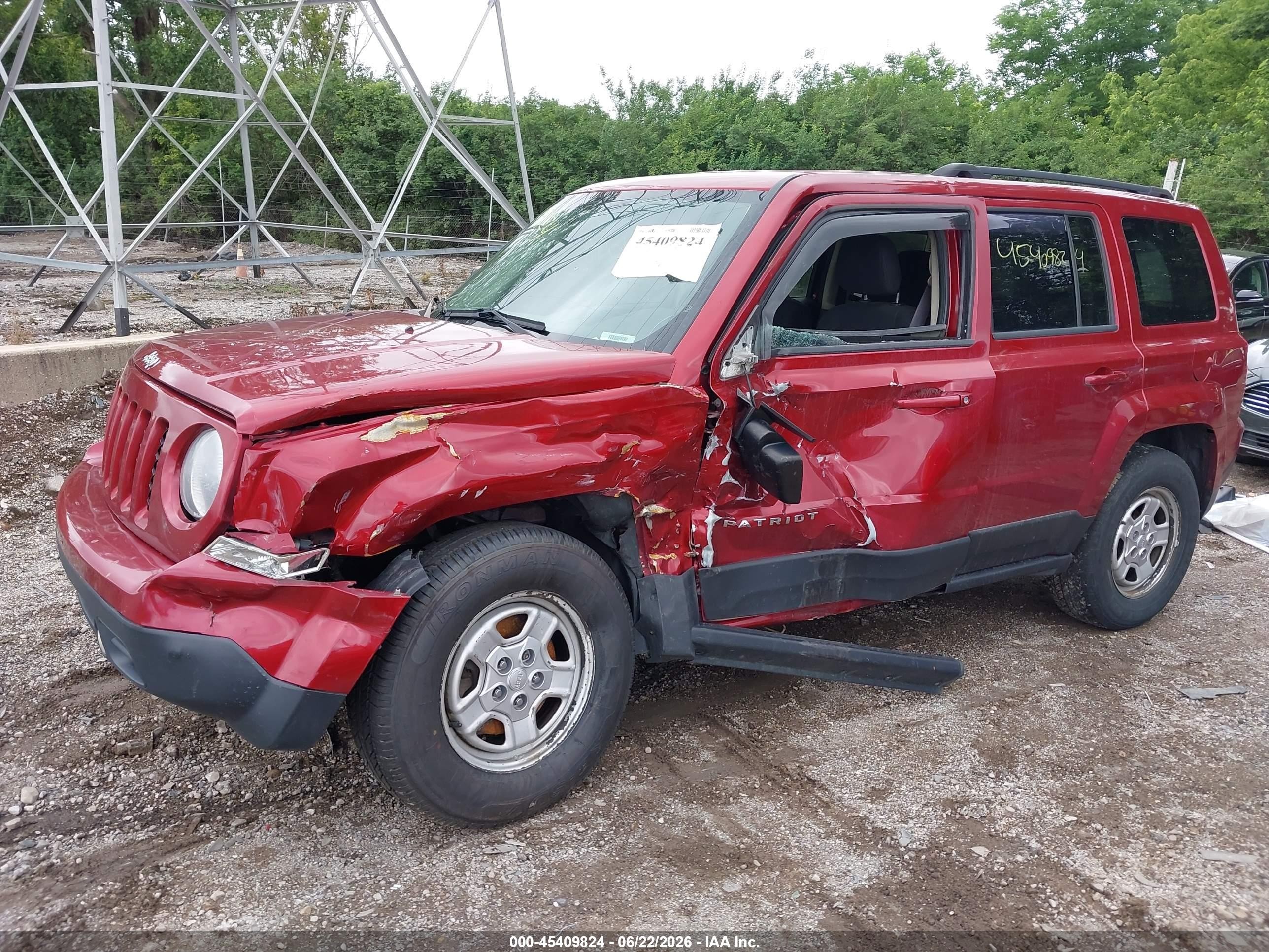 2014 Jeep Patriot Sport Красный vin: 1C4NJRBB8ED835589