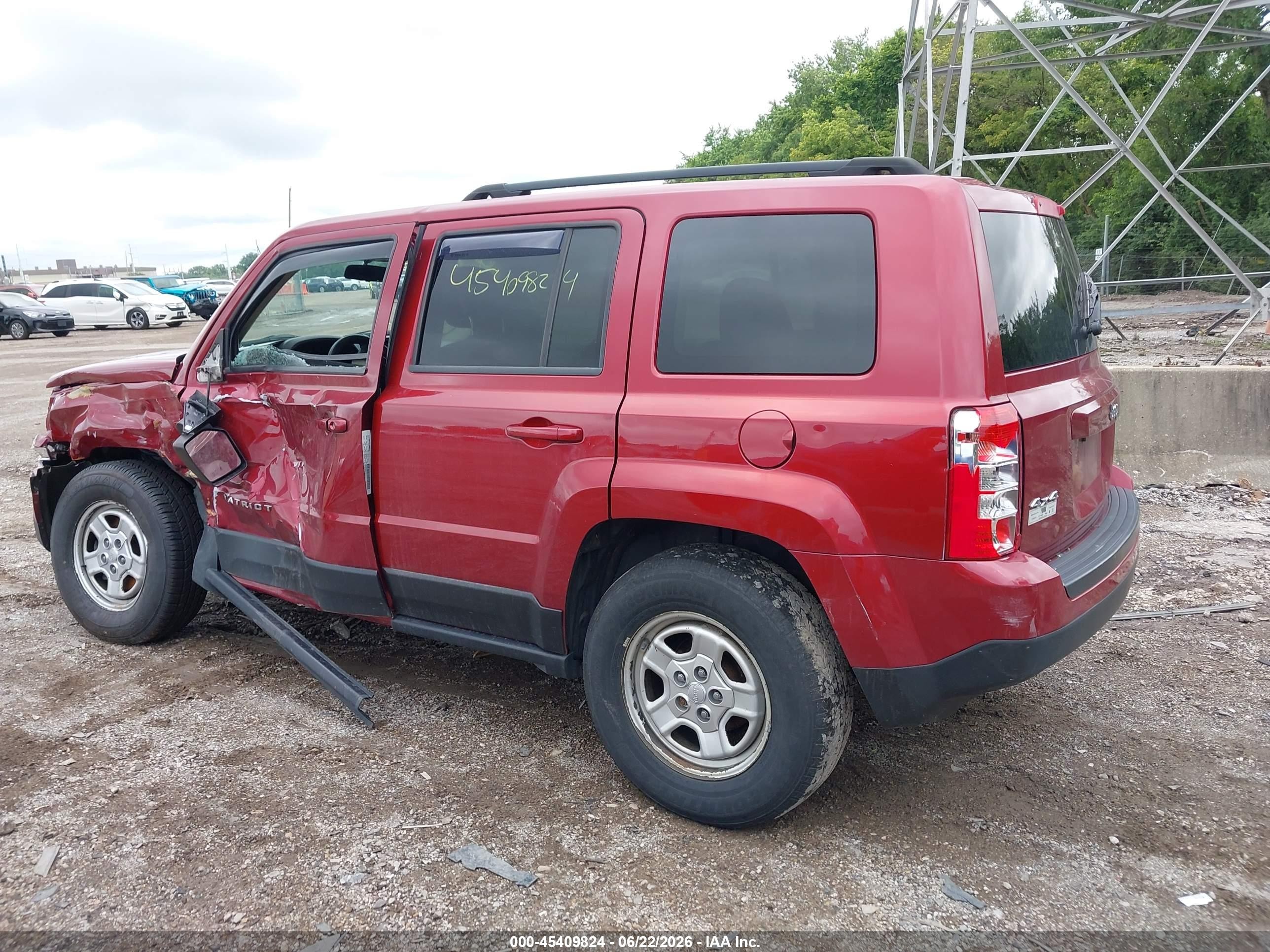 2014 Jeep Patriot Sport Красный vin: 1C4NJRBB8ED835589