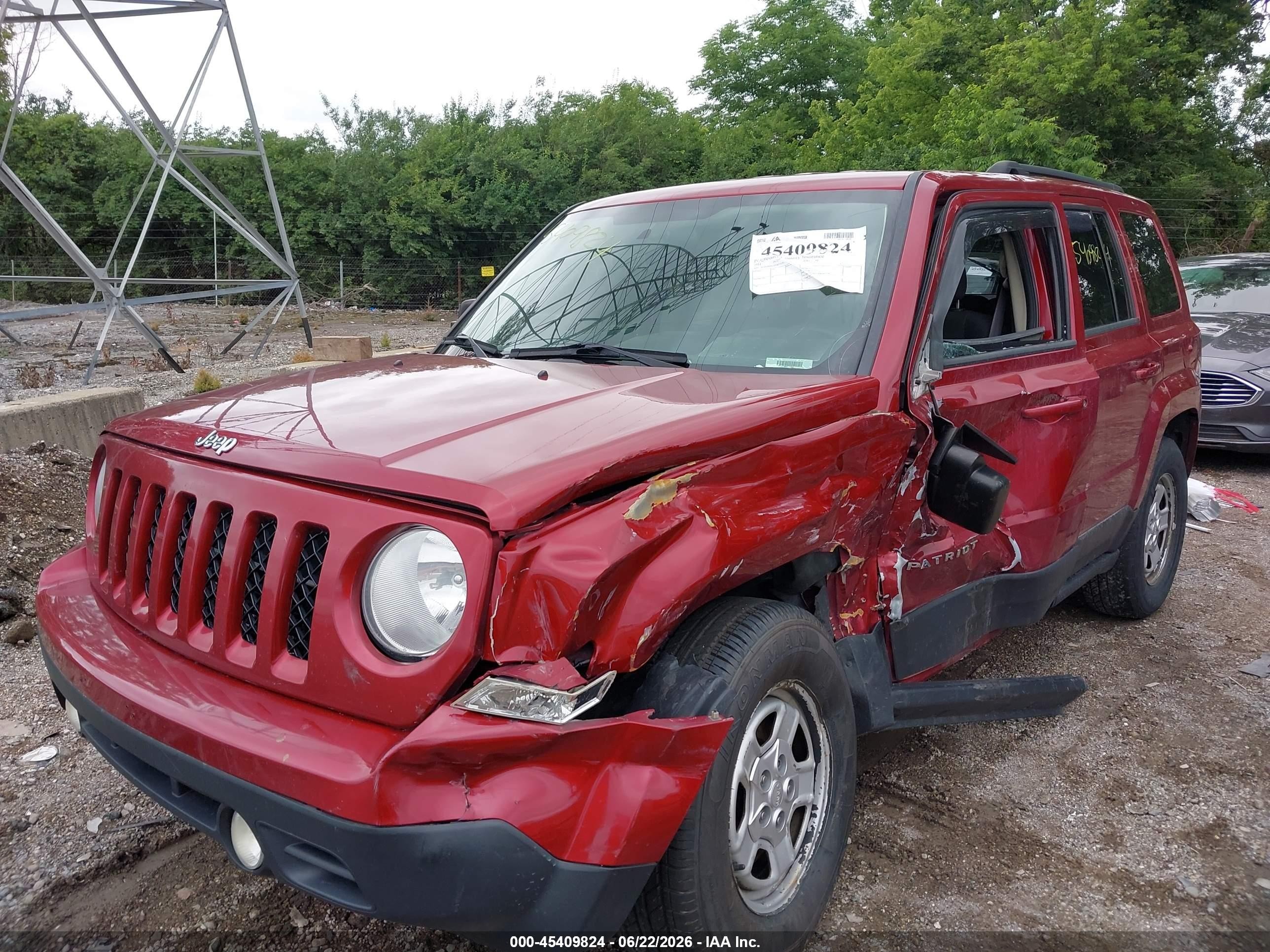 2014 Jeep Patriot Sport Красный vin: 1C4NJRBB8ED835589