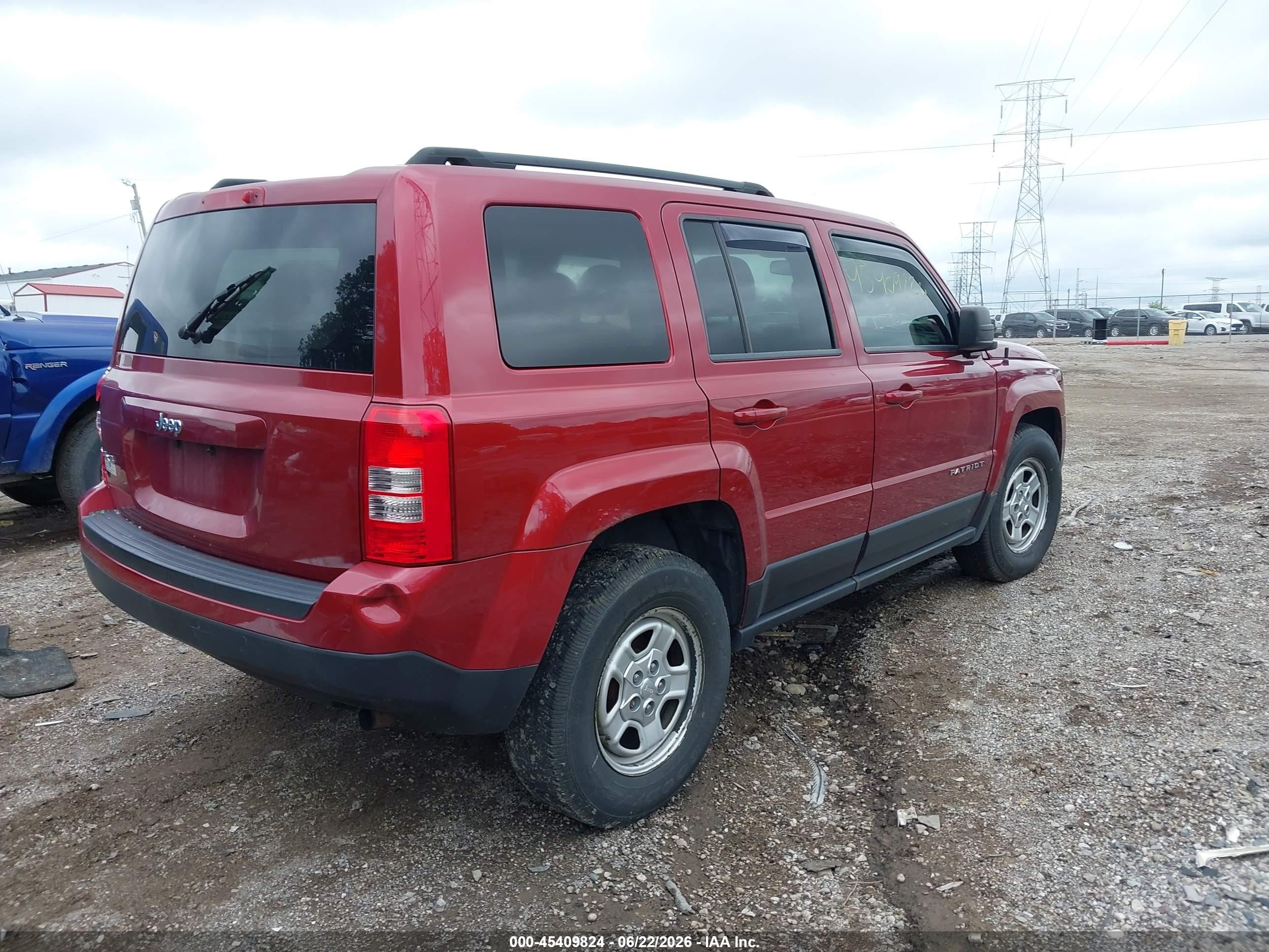 2014 Jeep Patriot Sport Красный vin: 1C4NJRBB8ED835589