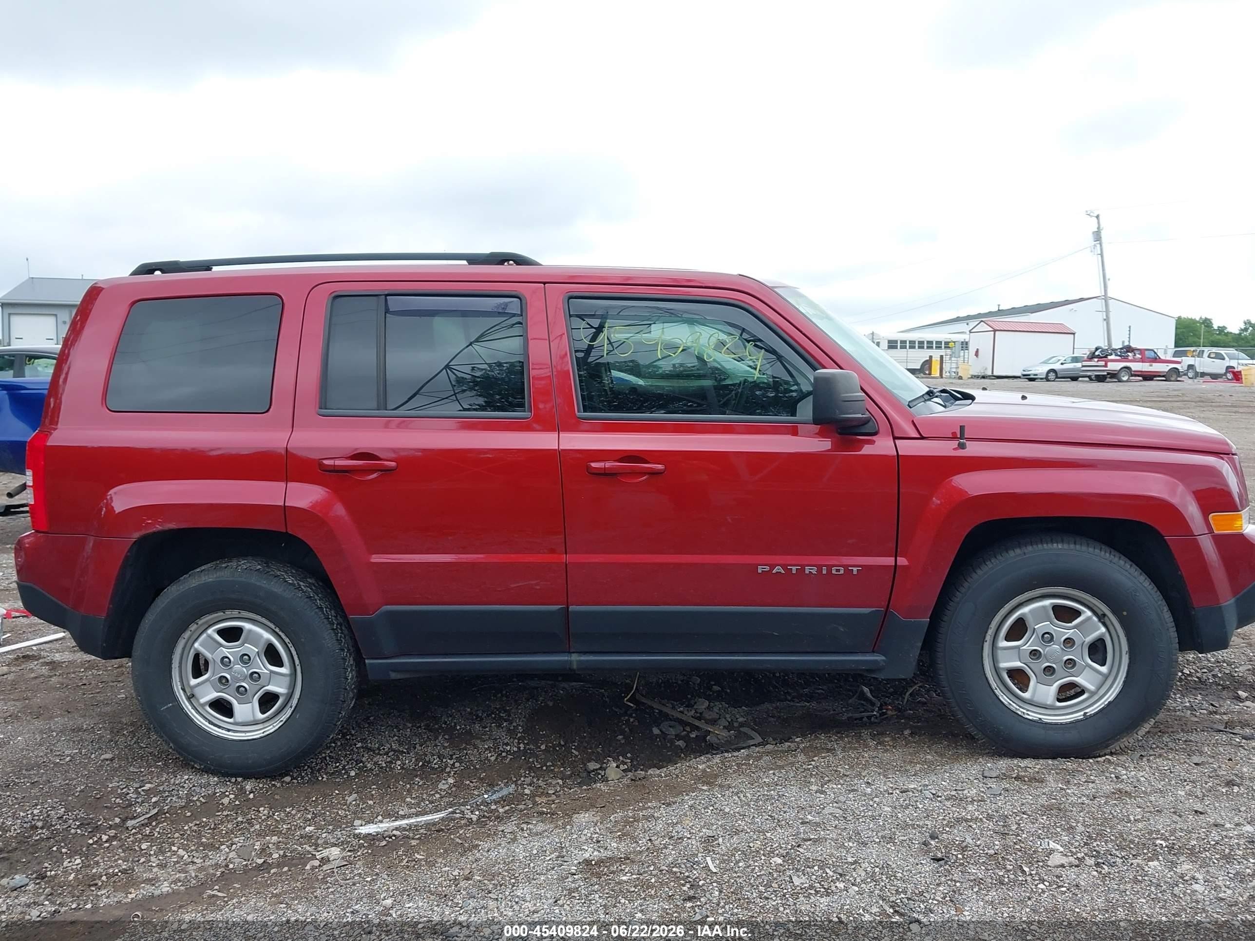 2014 Jeep Patriot Sport Красный vin: 1C4NJRBB8ED835589