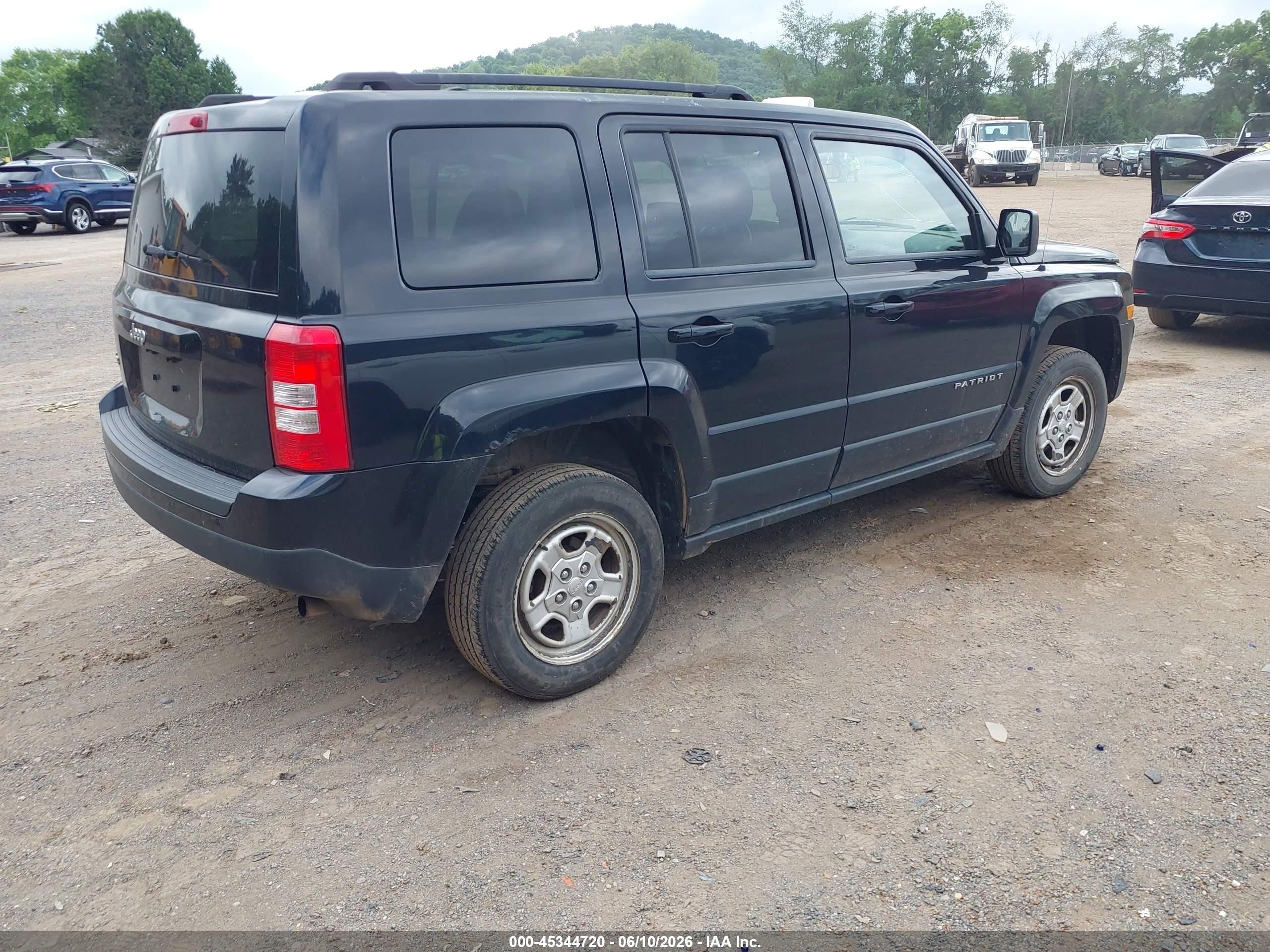 2014 Jeep Patriot Sport Черный vin: 1C4NJRBB8ED880600