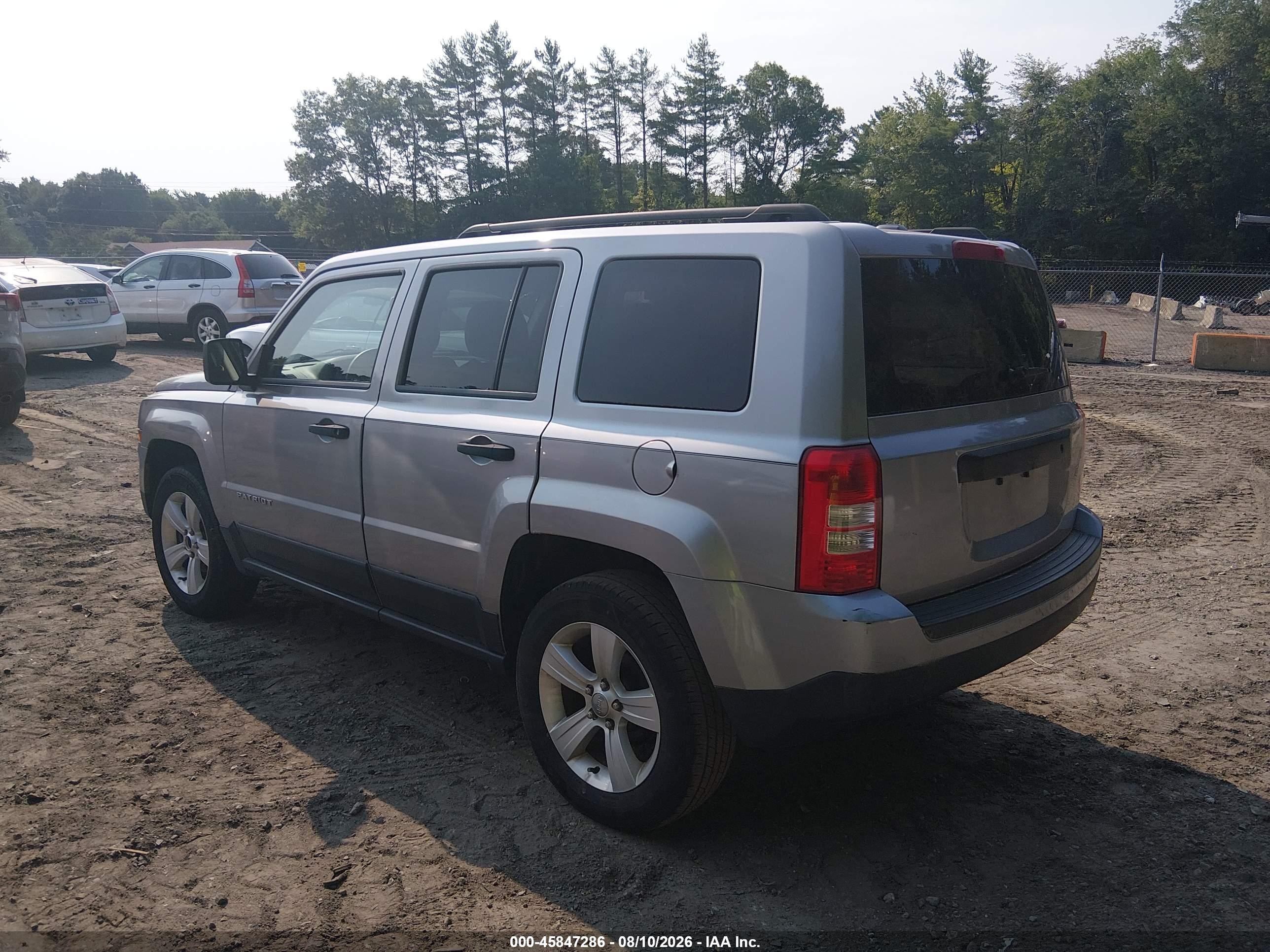 2014 Jeep Patriot Sport Silver vin: 1C4NJRBB8ED886316