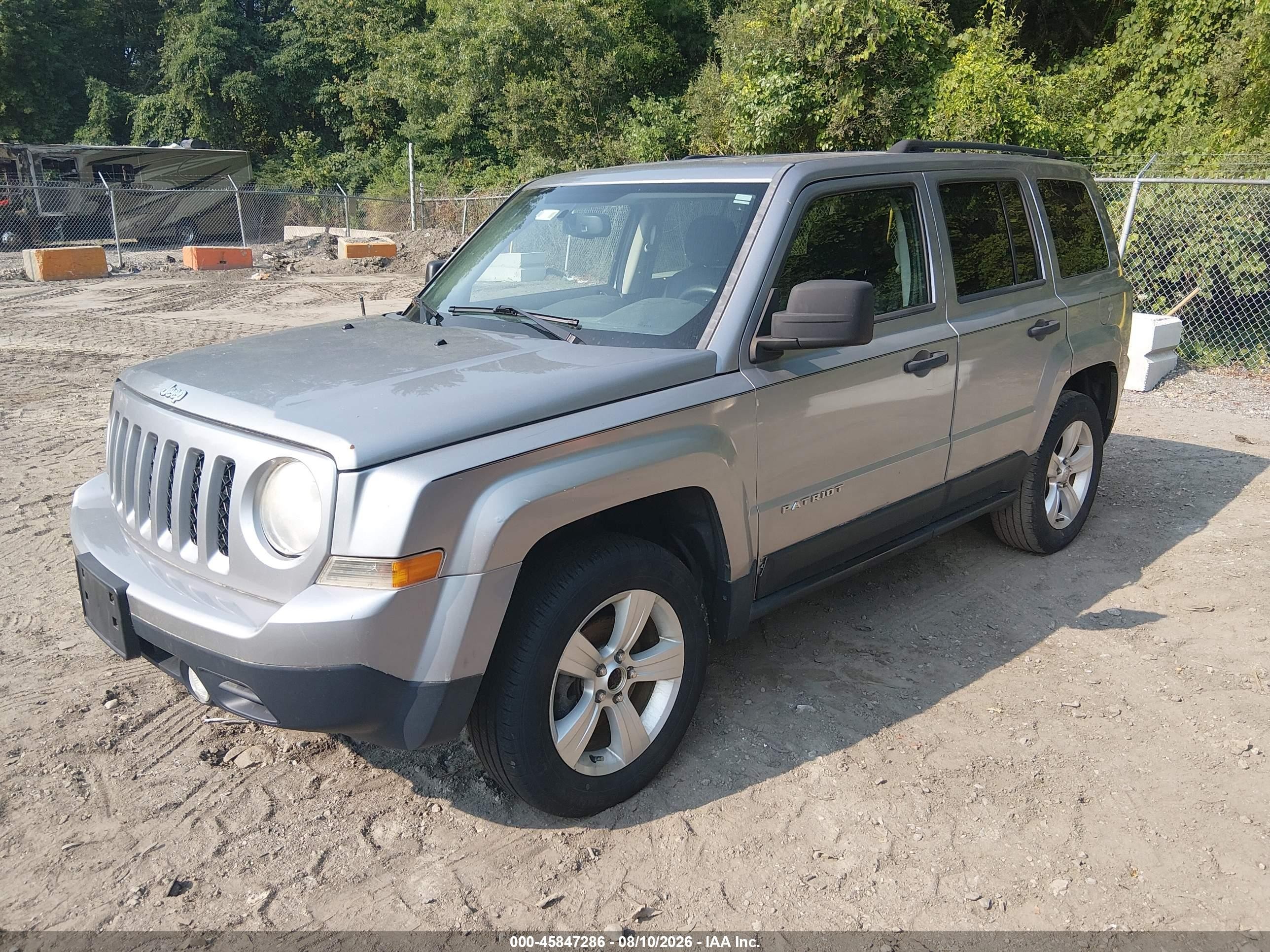 2014 Jeep Patriot Sport Silver vin: 1C4NJRBB8ED886316