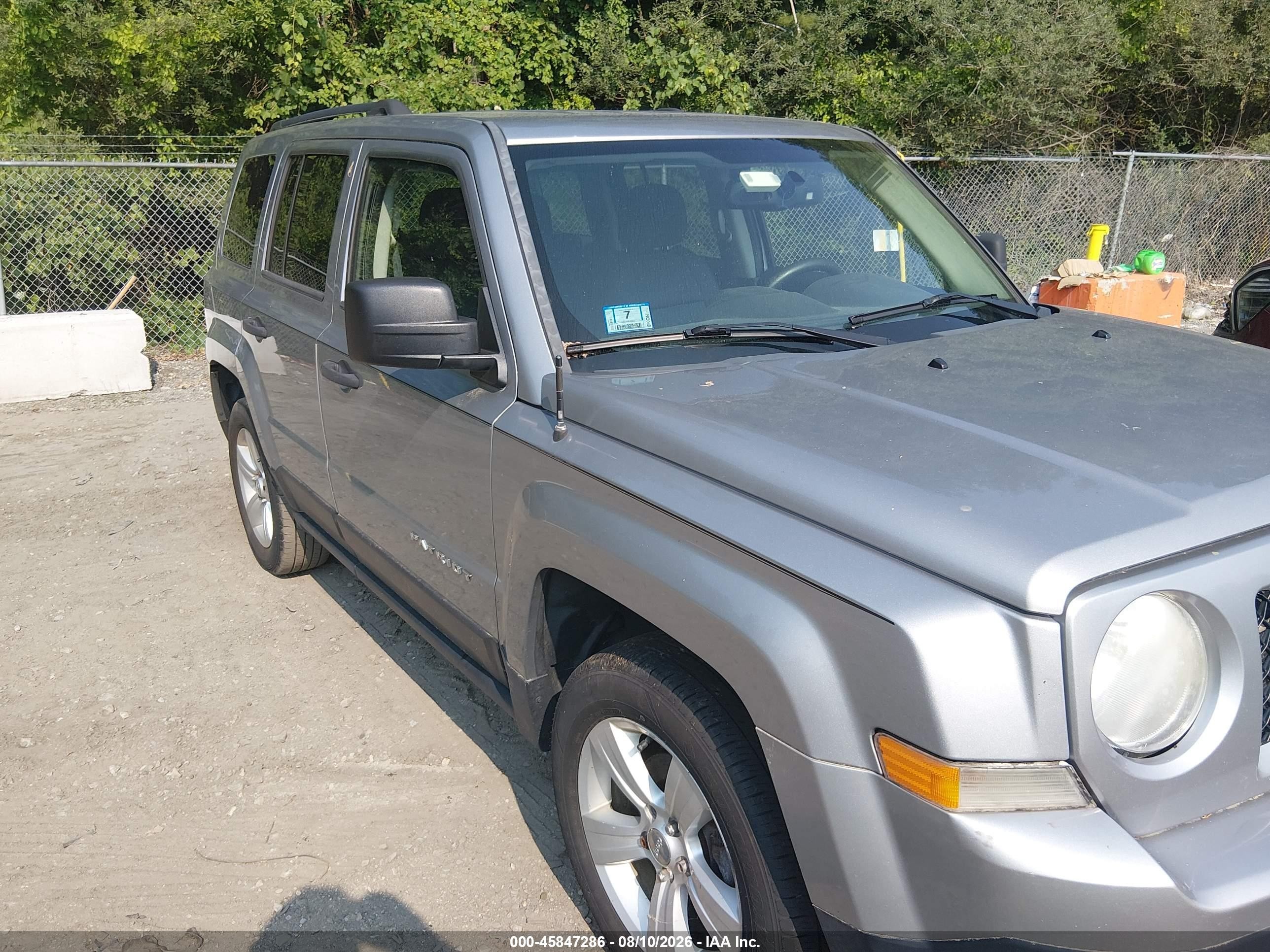 2014 Jeep Patriot Sport Silver vin: 1C4NJRBB8ED886316