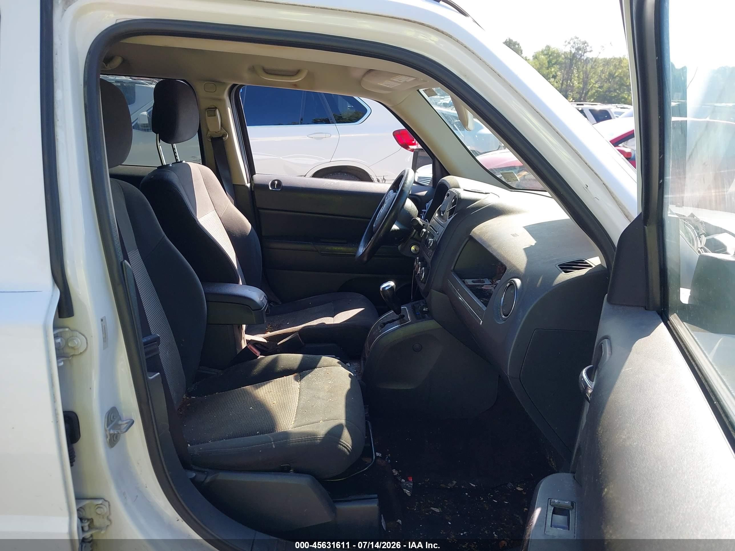 2014 Jeep Patriot Sport White vin: 1C4NJRBB8ED927141