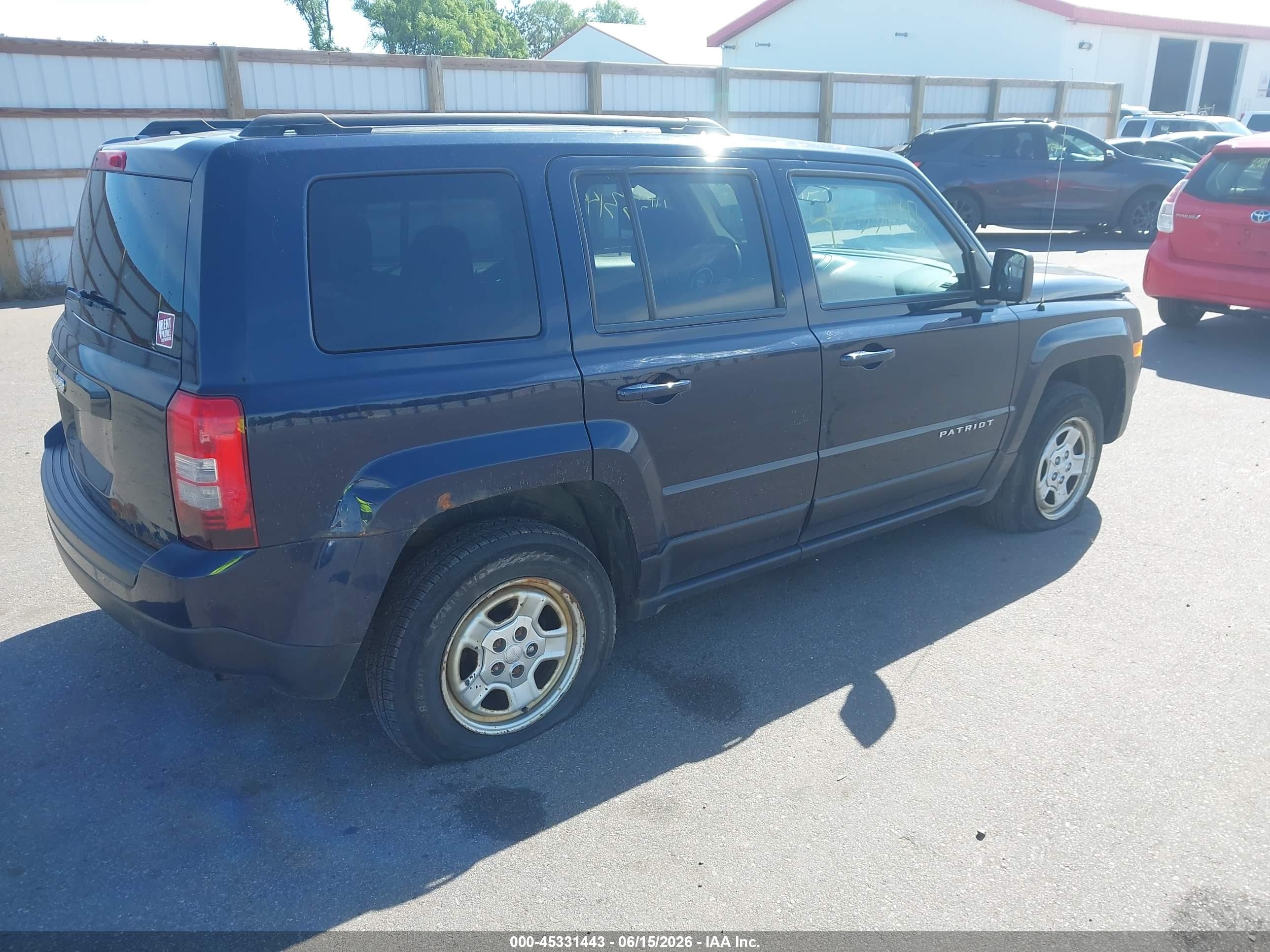 2015 Jeep Patriot Sport Blue vin: 1C4NJRBB8FD135086
