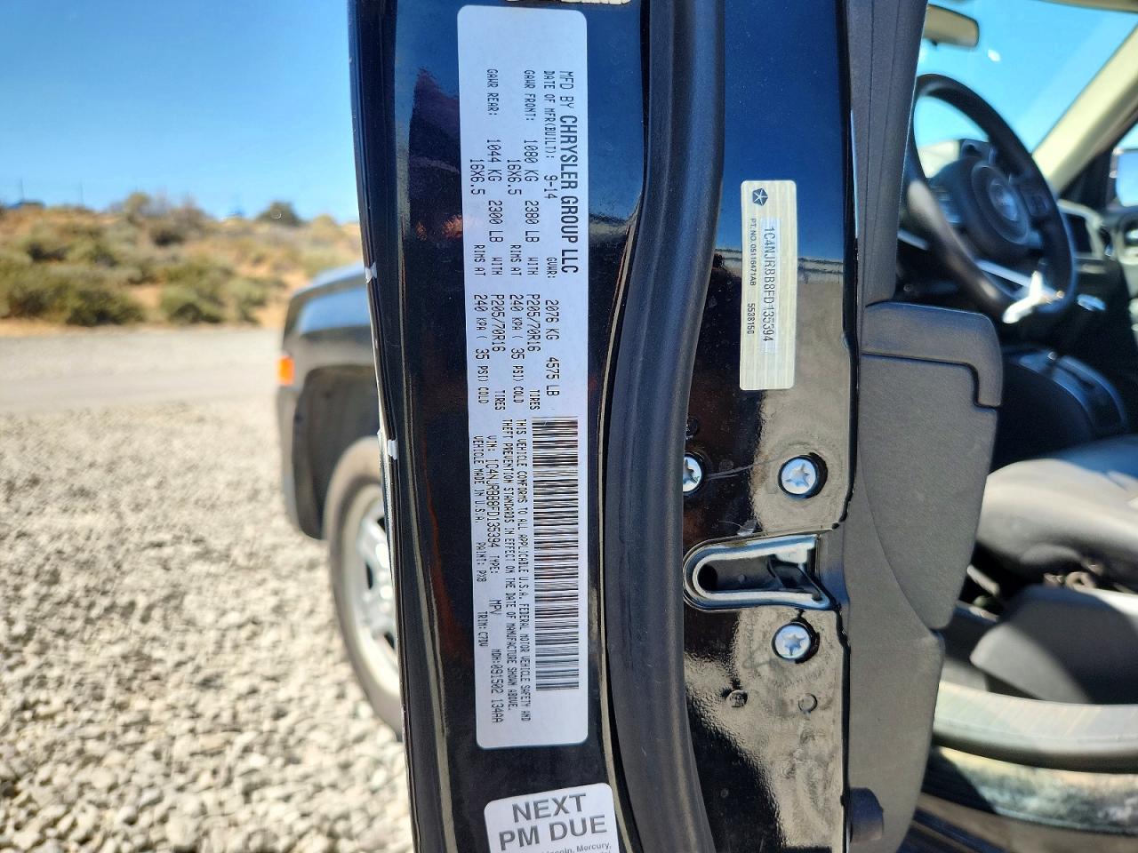 2015 Jeep Patriot Sport Black vin: 1C4NJRBB8FD135394