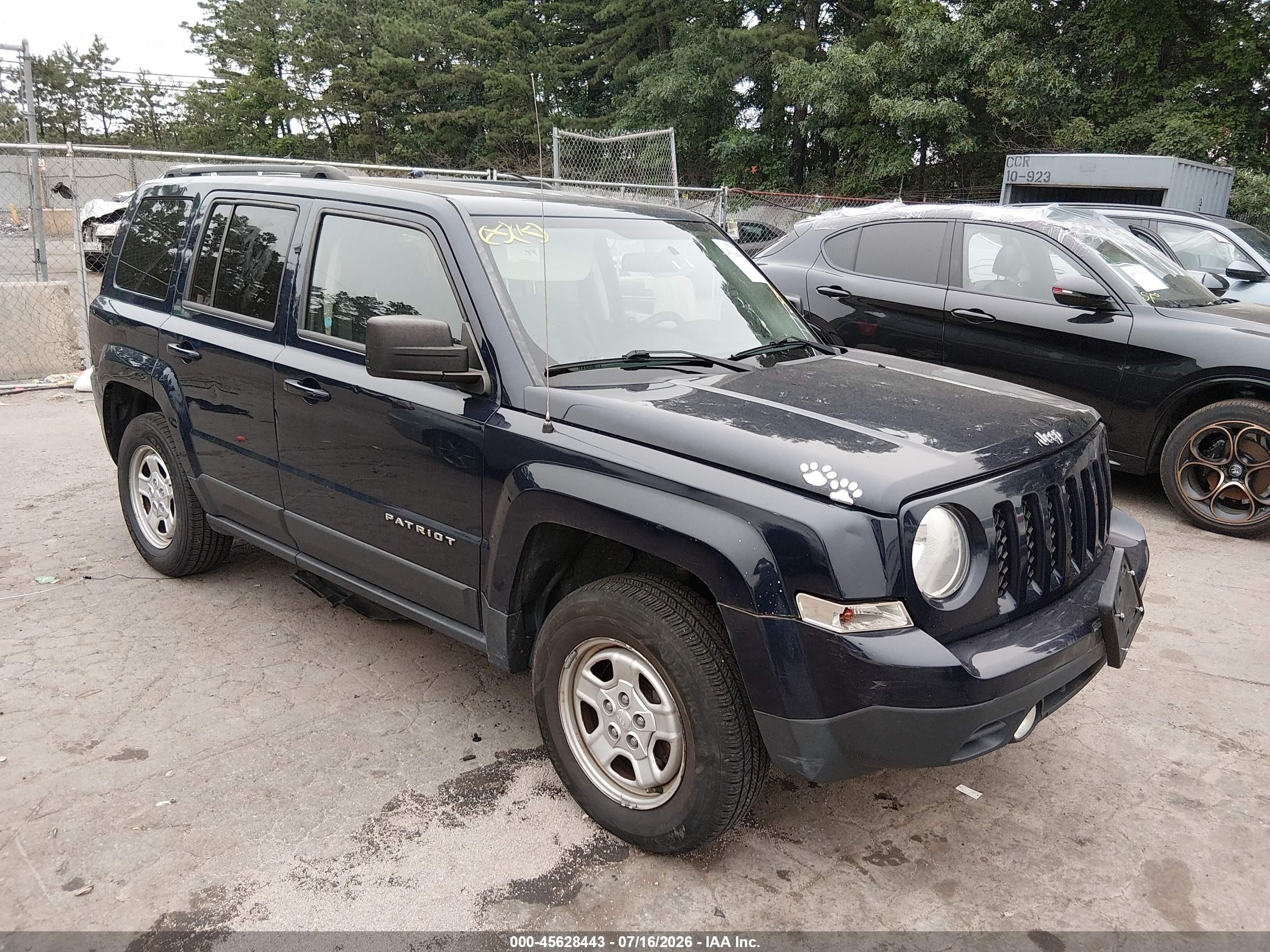 2015 Jeep Patriot Sport Blue vin: 1C4NJRBB8FD231252