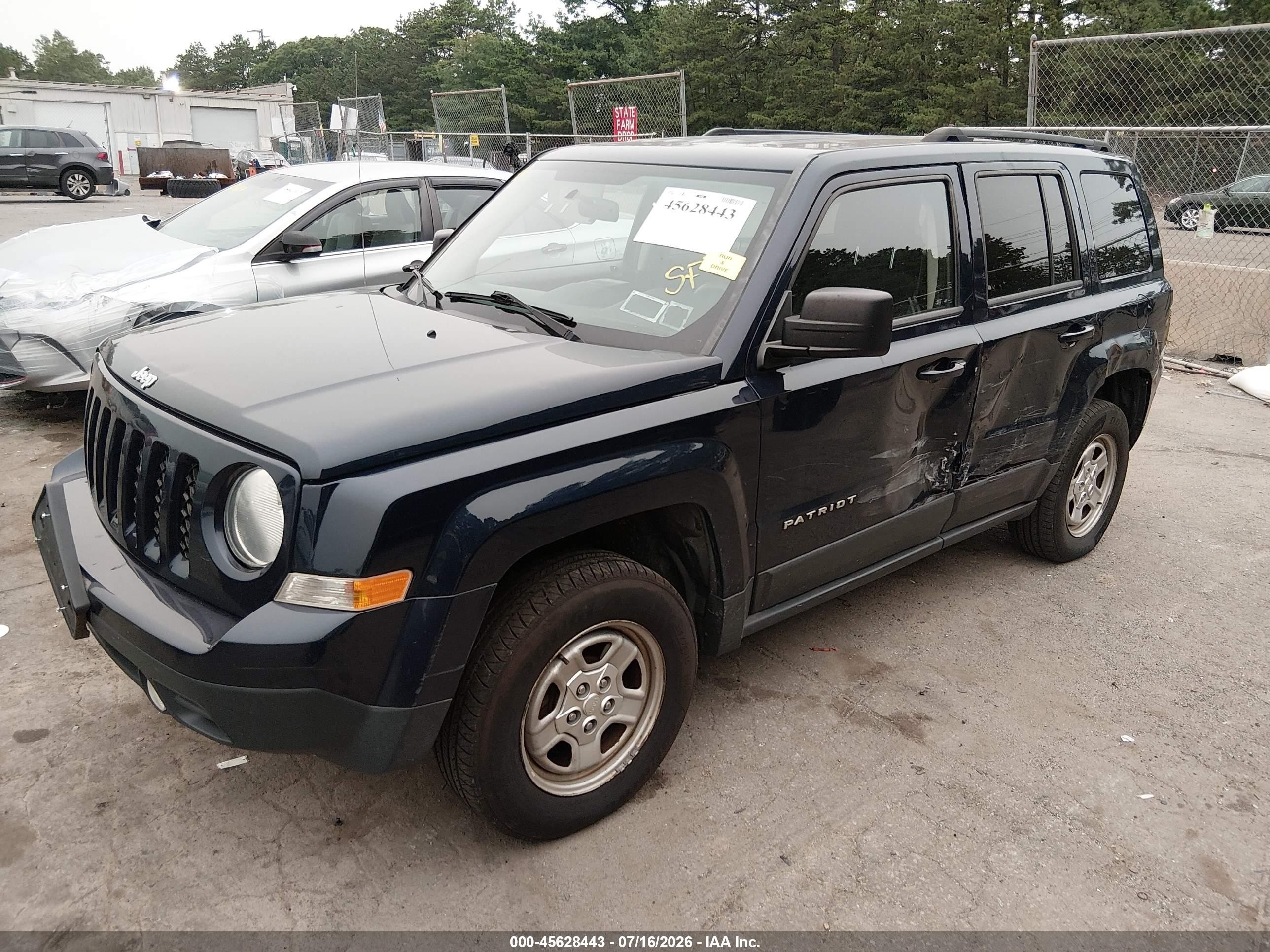 2015 Jeep Patriot Sport Blue vin: 1C4NJRBB8FD231252