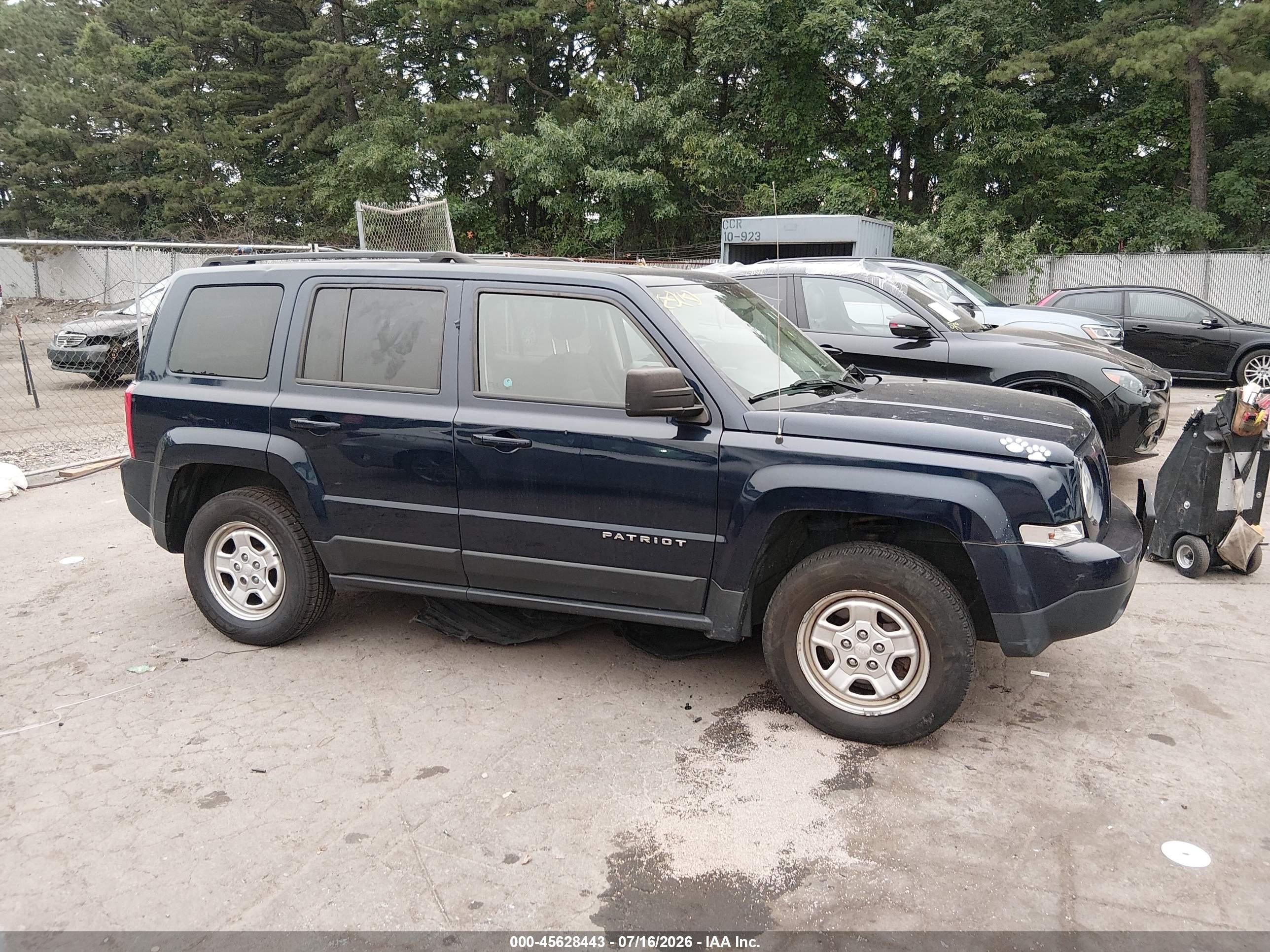 2015 Jeep Patriot Sport Blue vin: 1C4NJRBB8FD231252
