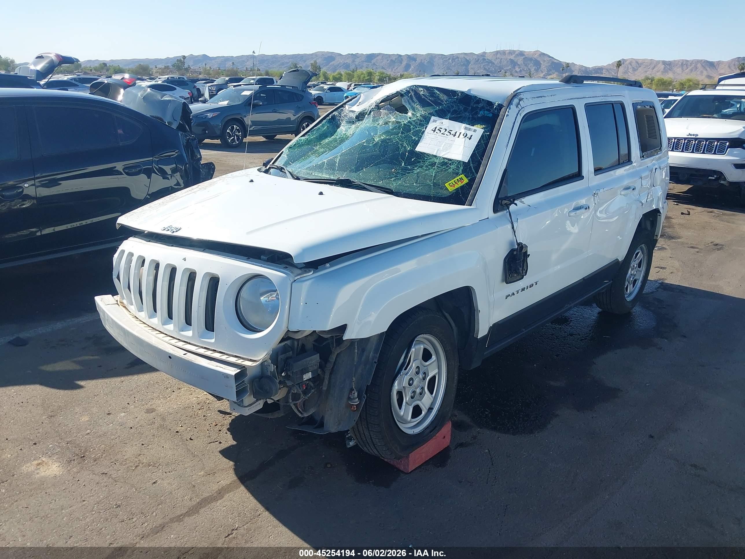 2015 Jeep Patriot Sport White vin: 1C4NJRBB8FD270343