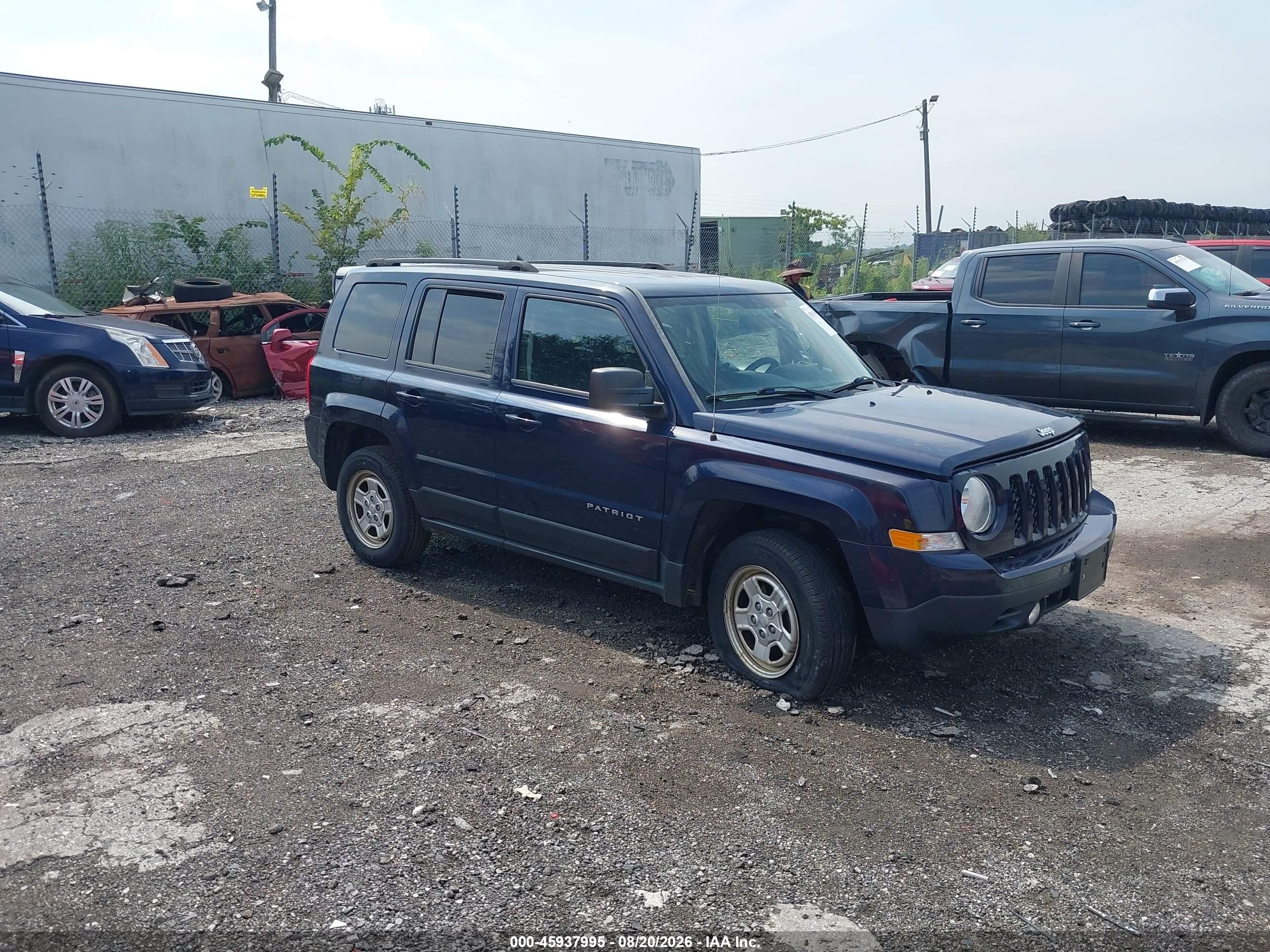 2015 Jeep Patriot Sport Blue vin: 1C4NJRBB8FD283397