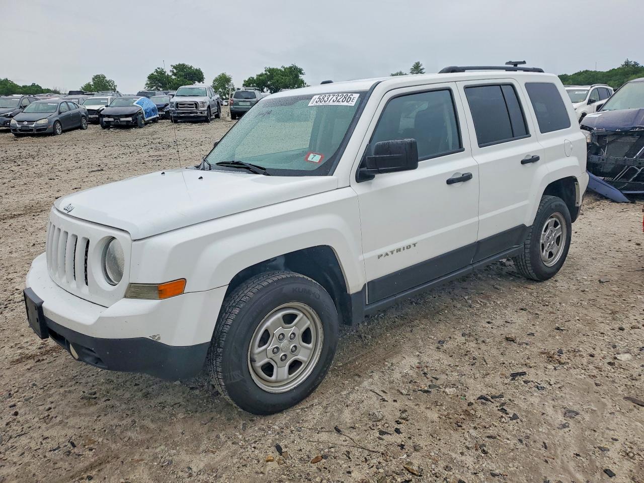 2015 Jeep Patriot Sport White vin: 1C4NJRBB8FD426588