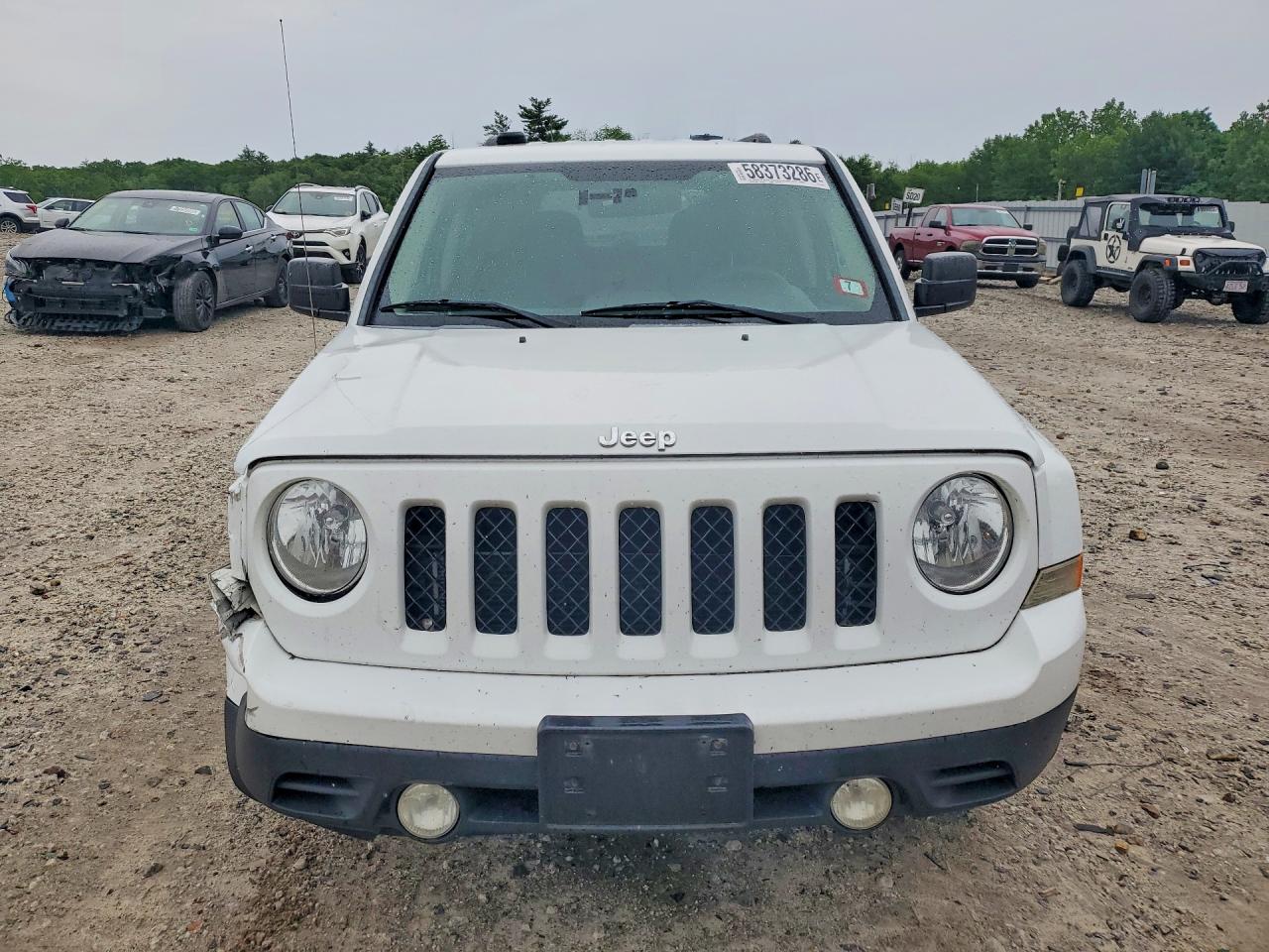 2015 Jeep Patriot Sport White vin: 1C4NJRBB8FD426588