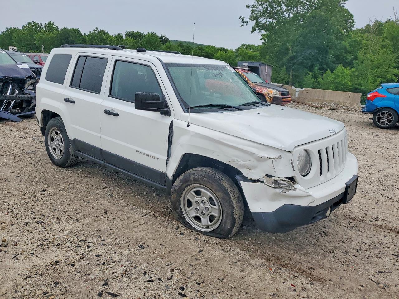 2015 Jeep Patriot Sport White vin: 1C4NJRBB8FD426588