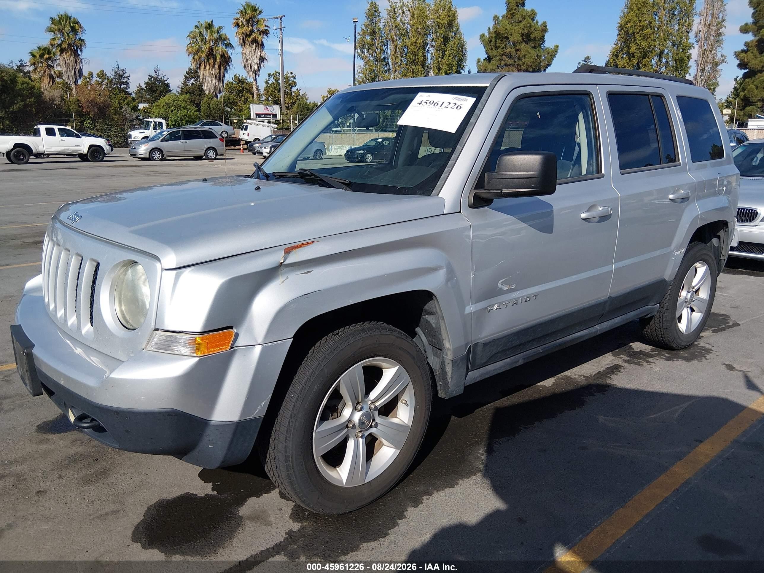 2012 Jeep Patriot Sport Silver vin: 1C4NJRBB9CD559209