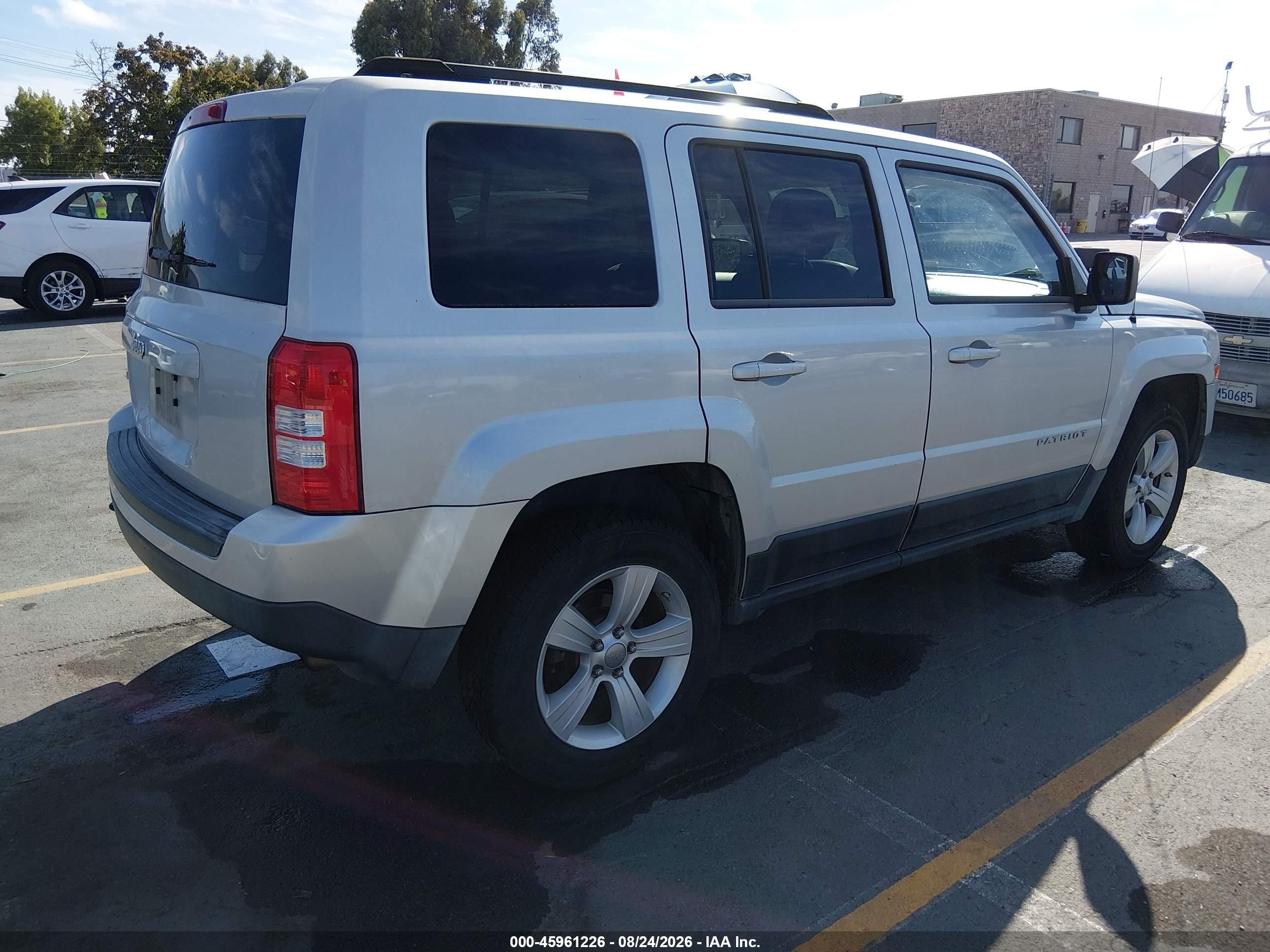 2012 Jeep Patriot Sport Silver vin: 1C4NJRBB9CD559209