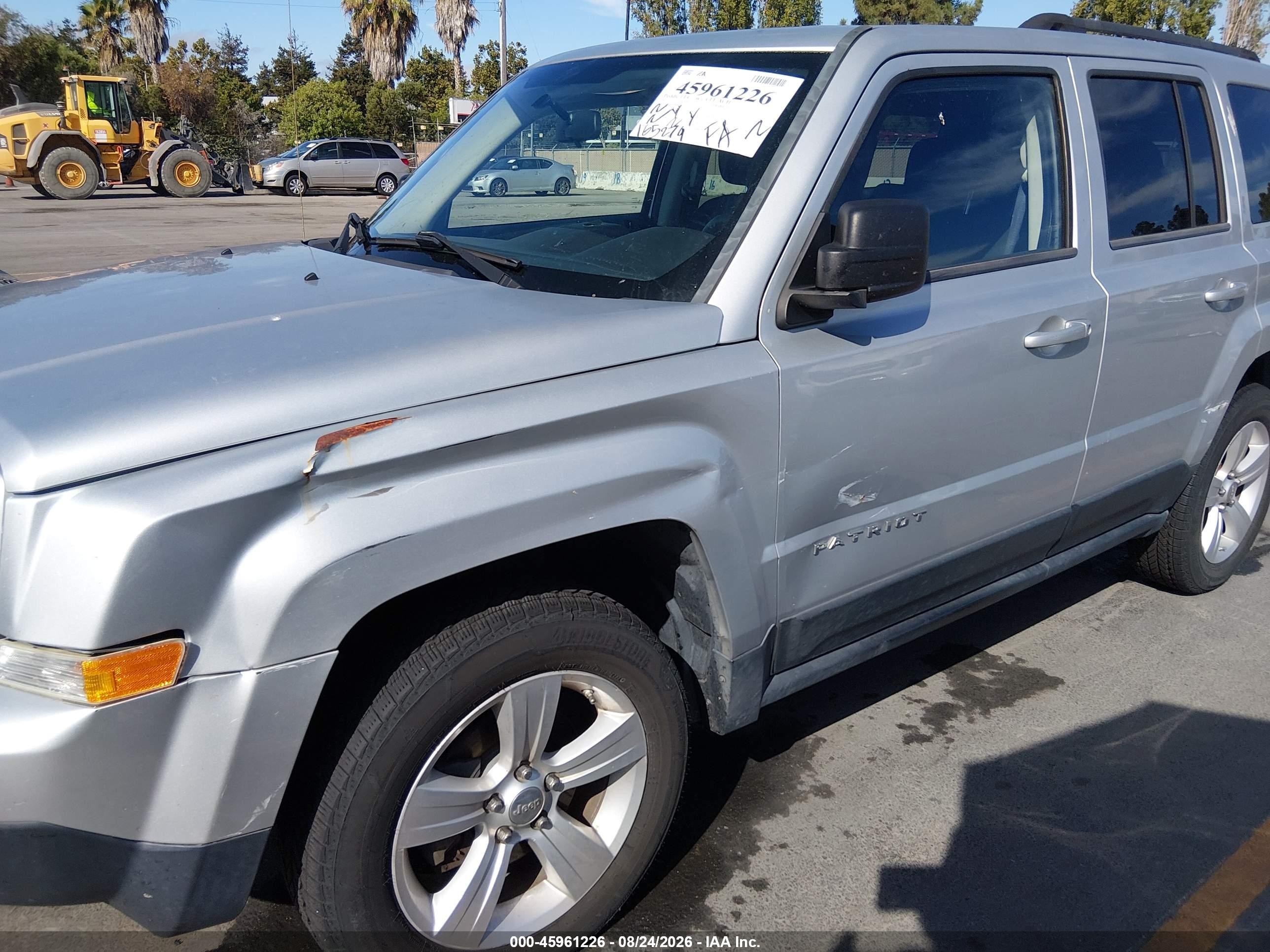 2012 Jeep Patriot Sport Silver vin: 1C4NJRBB9CD559209