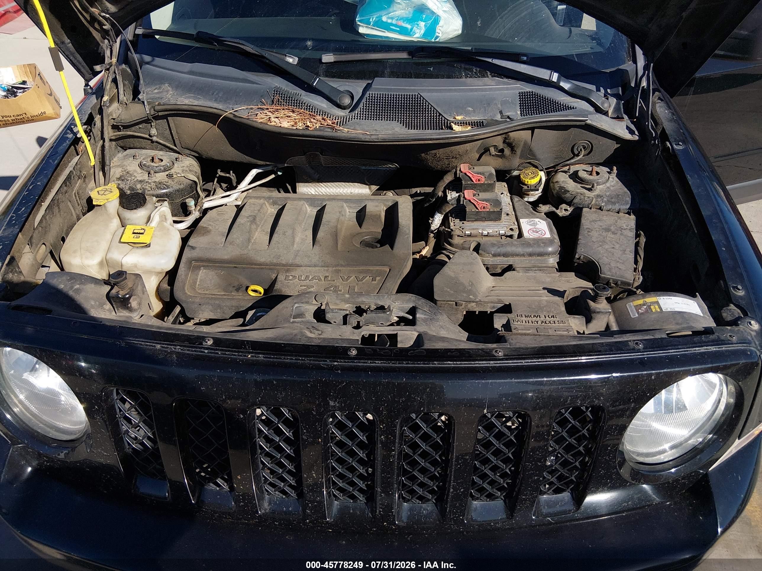 2015 Jeep Patriot Sport Black vin: 1C4NJRBB9FD155654