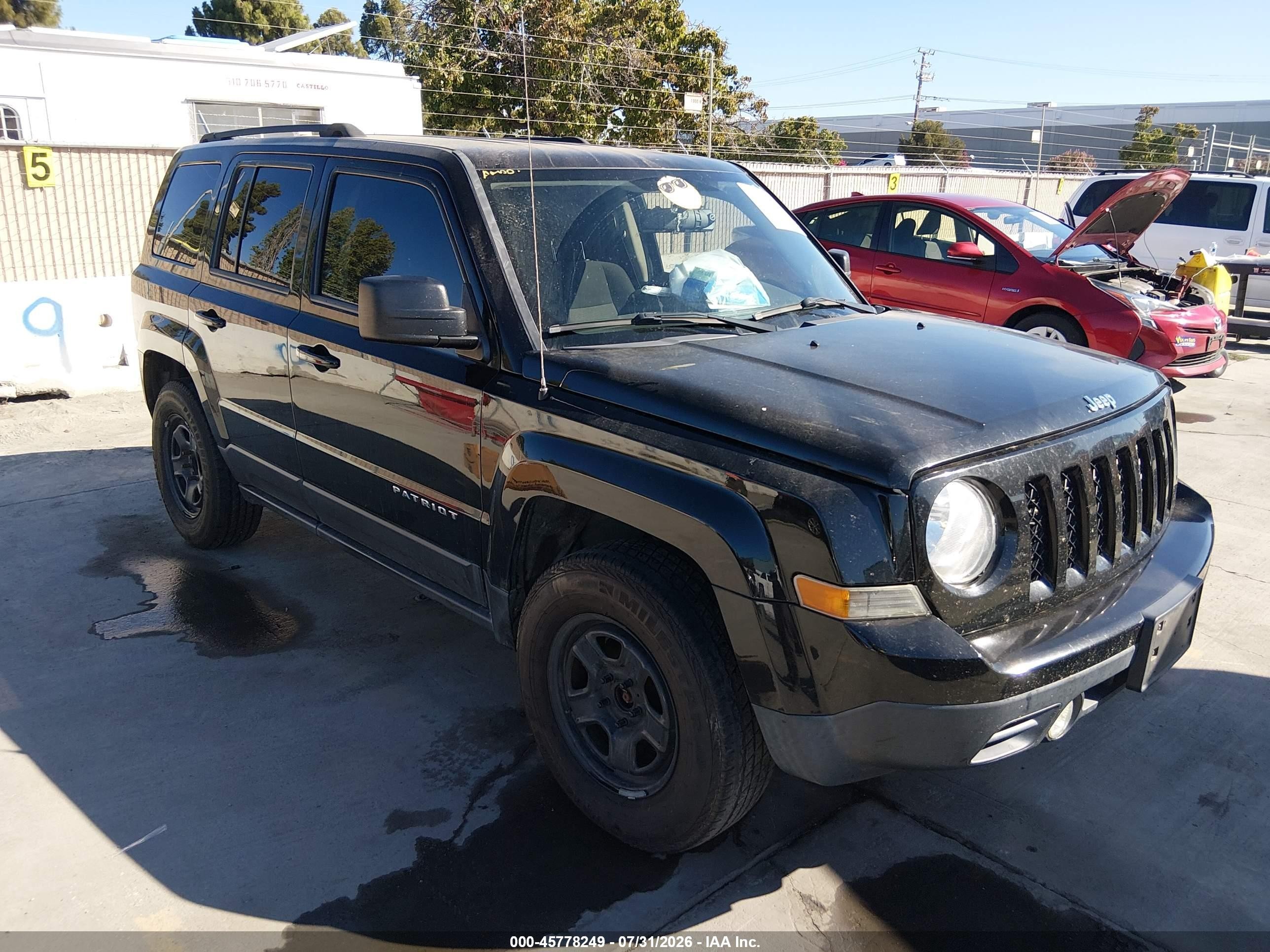 2015 Jeep Patriot Sport Black vin: 1C4NJRBB9FD155654