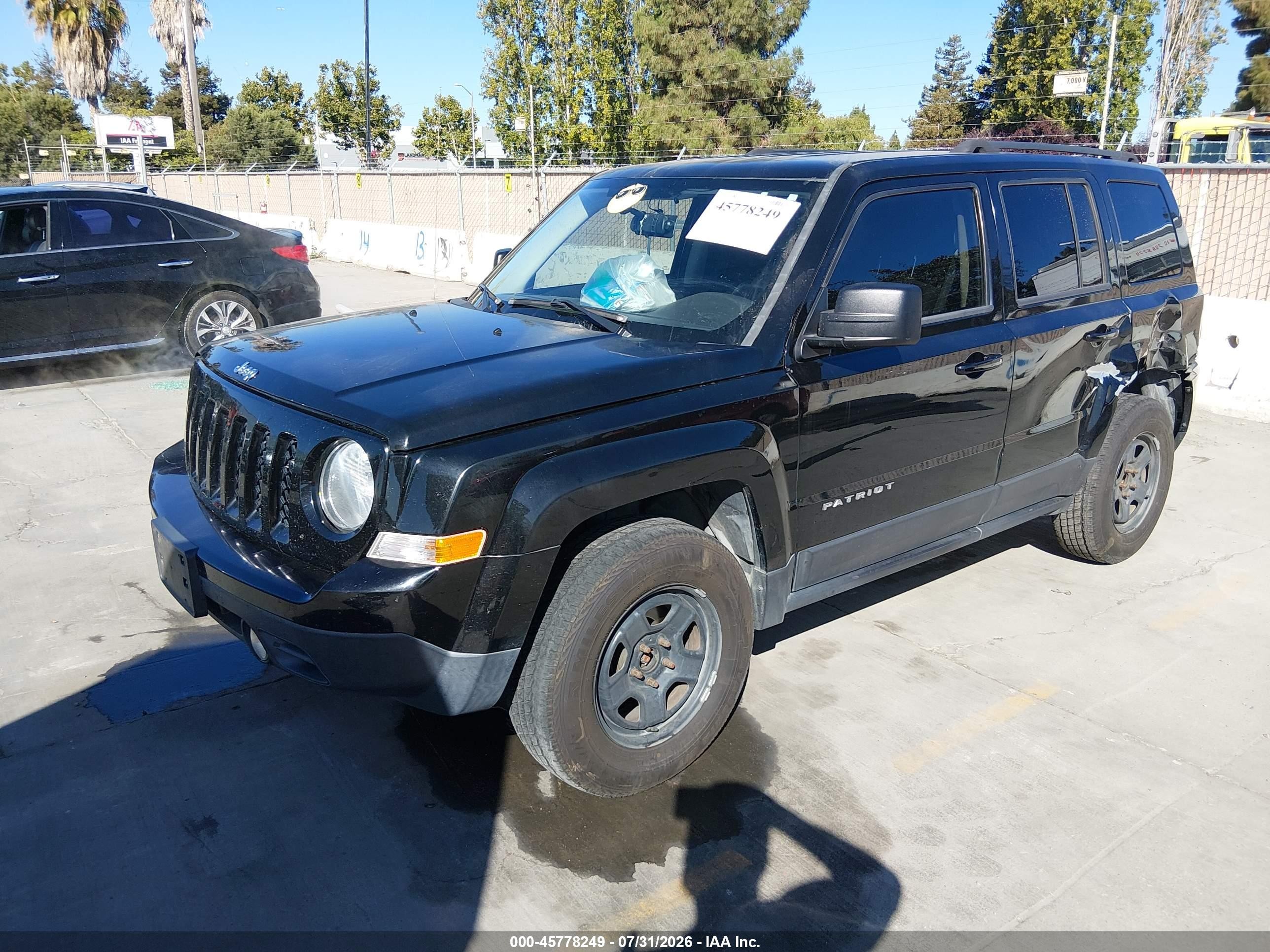 2015 Jeep Patriot Sport Black vin: 1C4NJRBB9FD155654