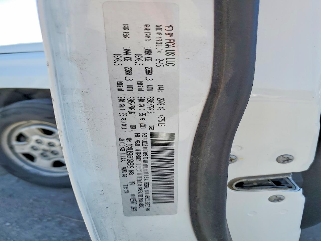 2015 Jeep Patriot Sport White vin: 1C4NJRBB9FD283926