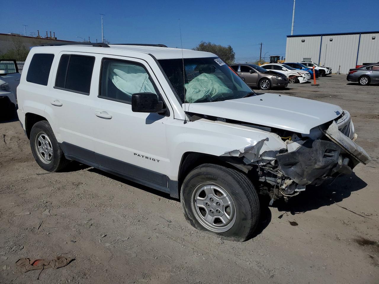 2015 Jeep Patriot Sport White vin: 1C4NJRBB9FD283926