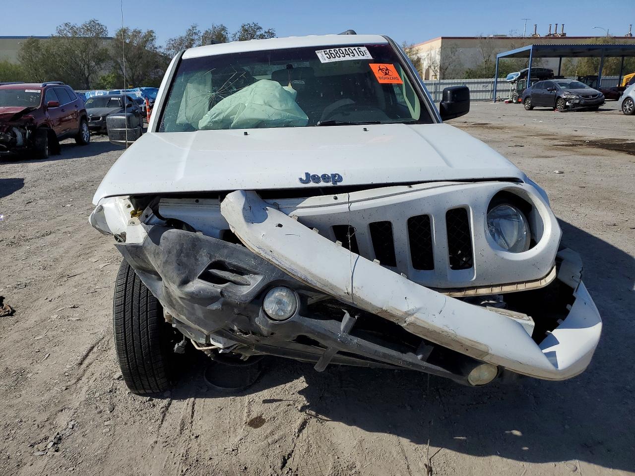 2015 Jeep Patriot Sport White vin: 1C4NJRBB9FD283926