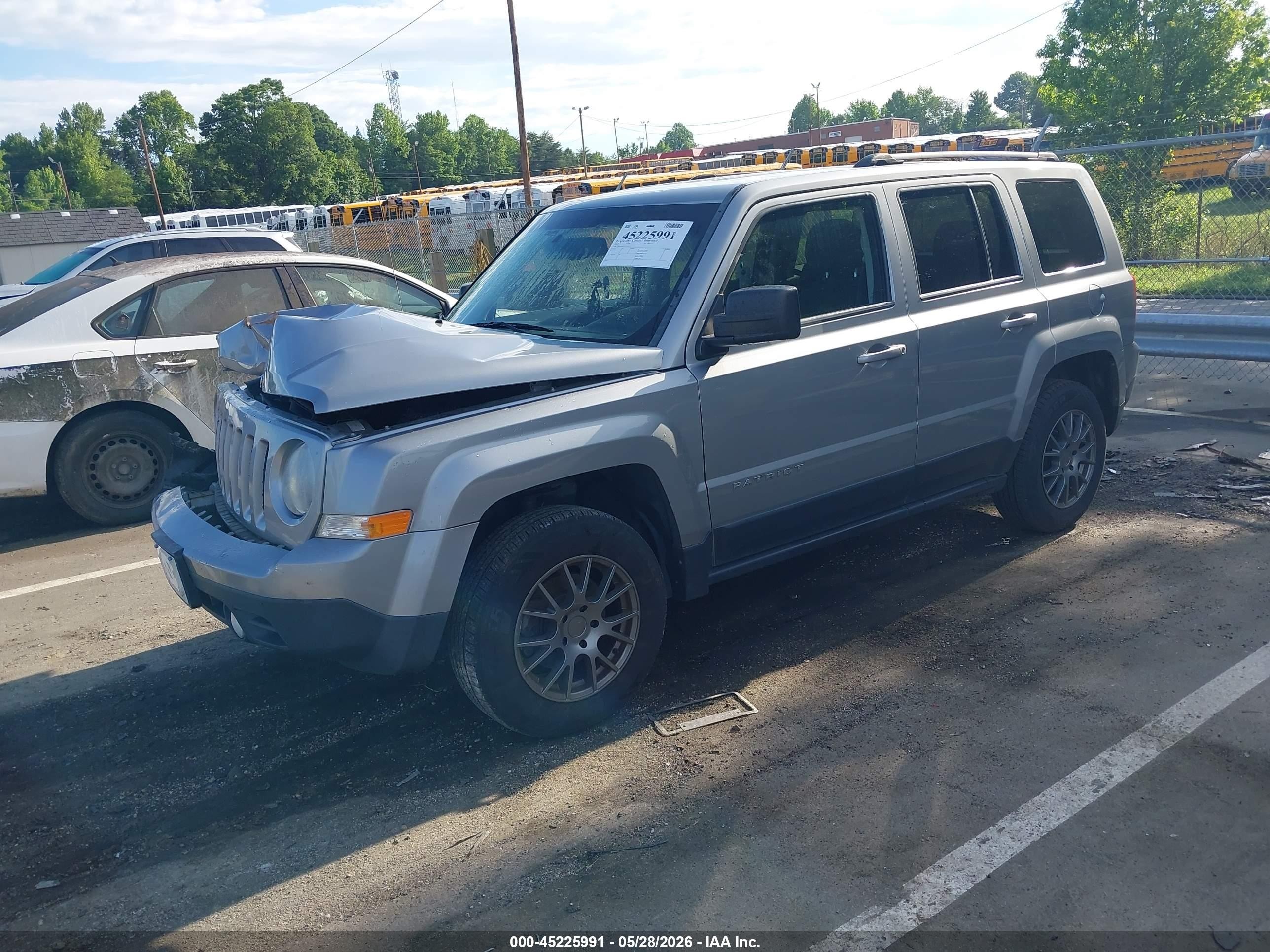 2015 Jeep Patriot Sport Серый vin: 1C4NJRBB9FD308114