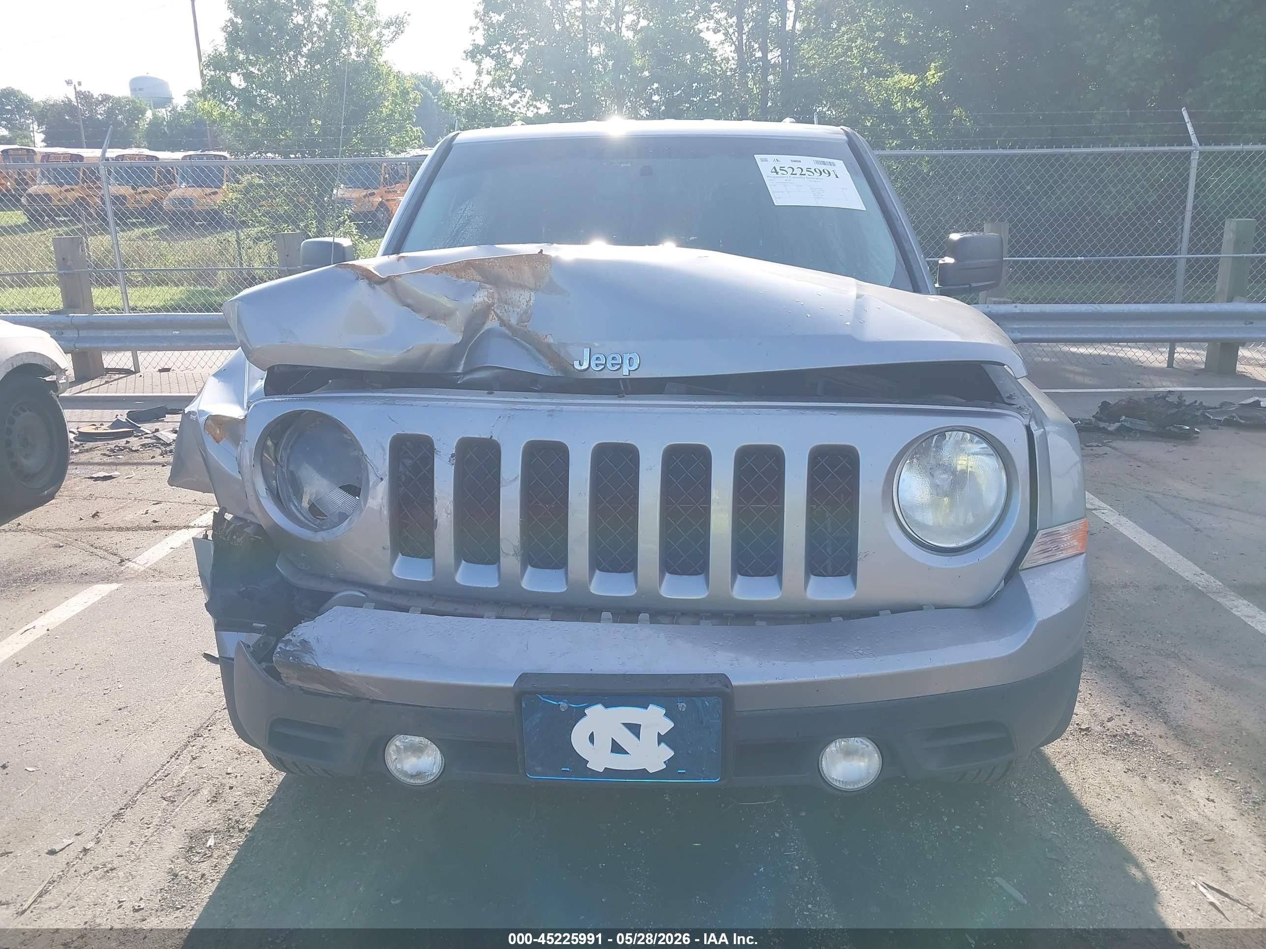 2015 Jeep Patriot Sport Серый vin: 1C4NJRBB9FD308114