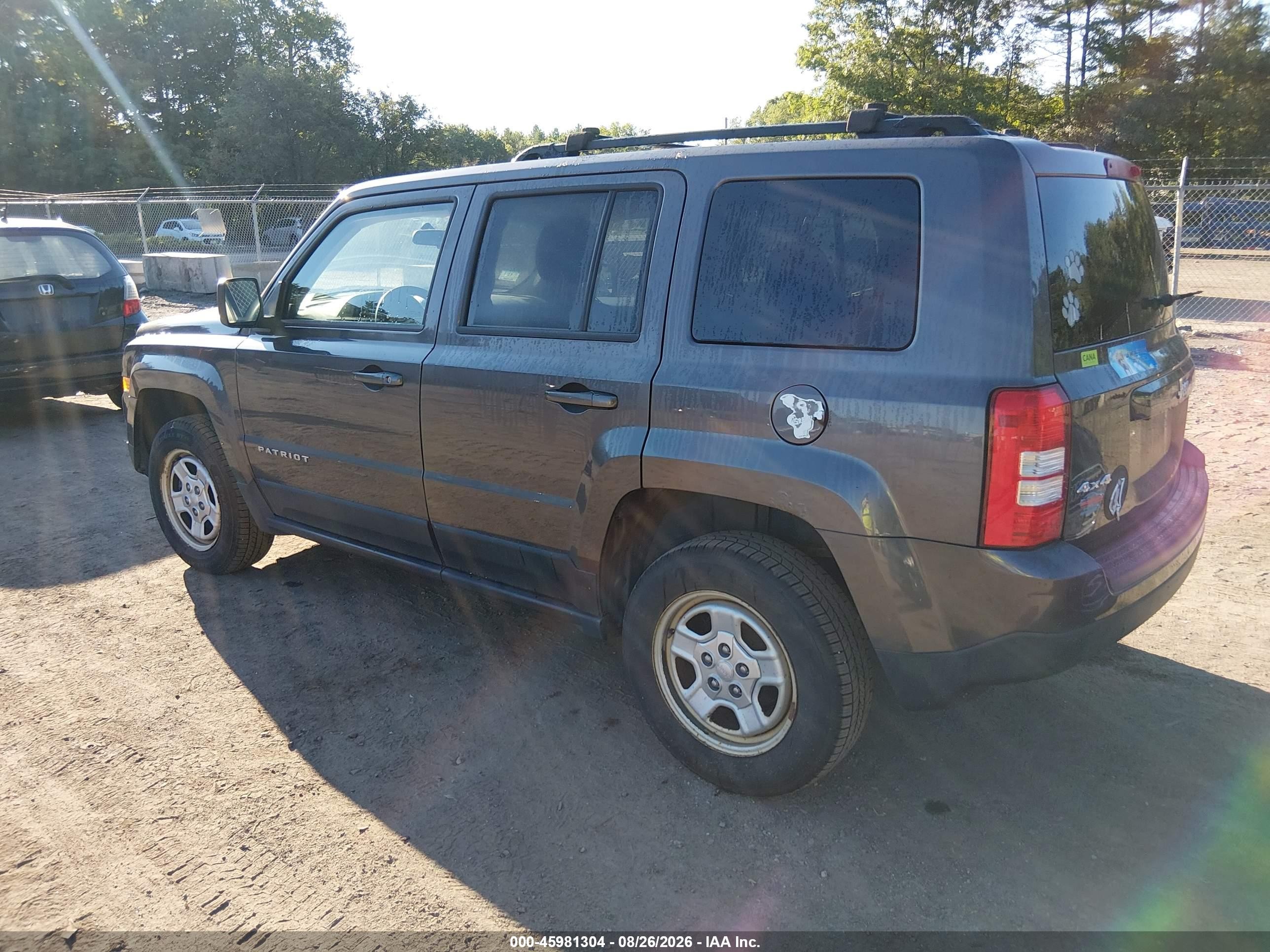 2015 Jeep Patriot Sport Gray vin: 1C4NJRBB9FD366076