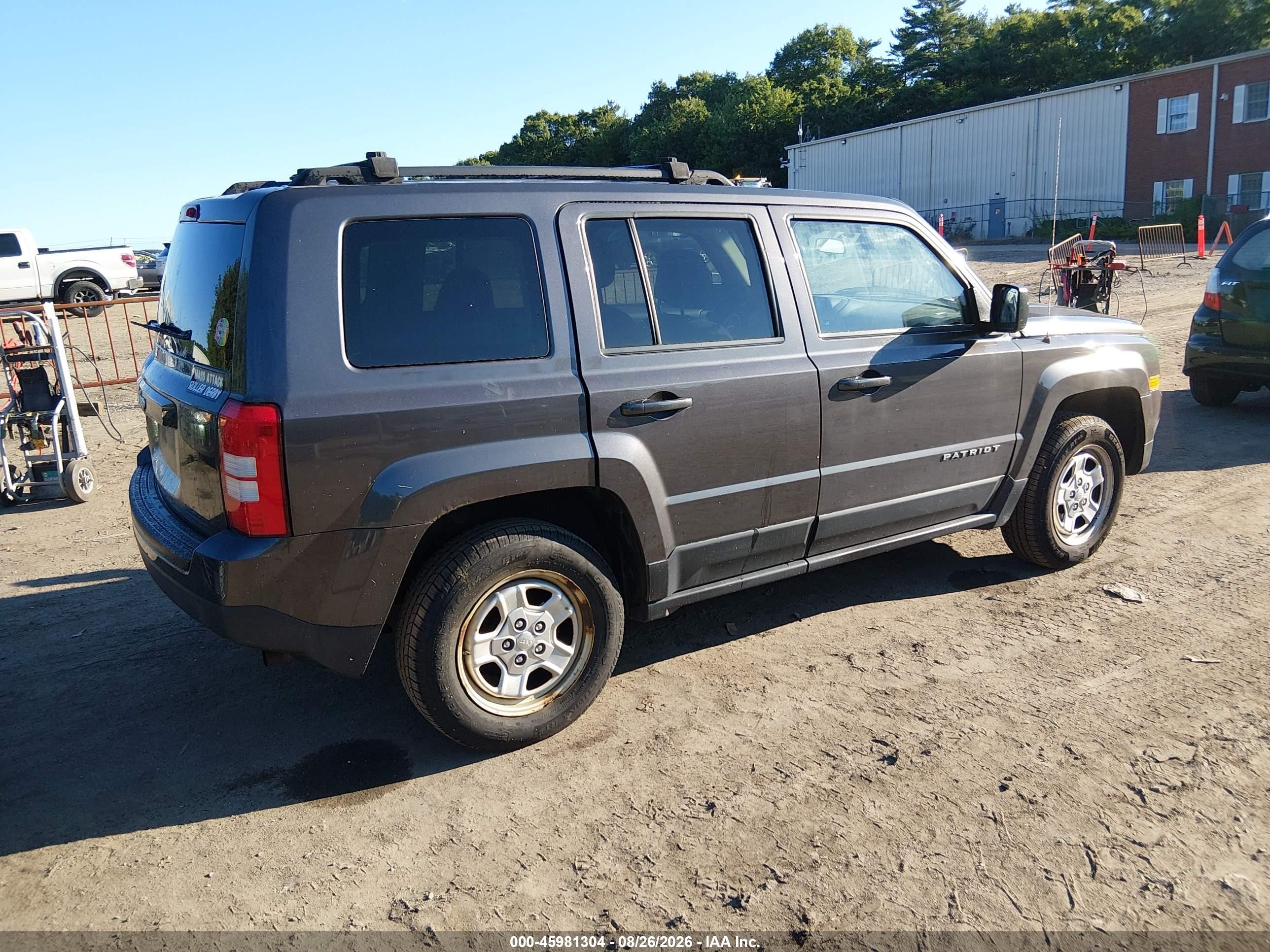 2015 Jeep Patriot Sport Gray vin: 1C4NJRBB9FD366076