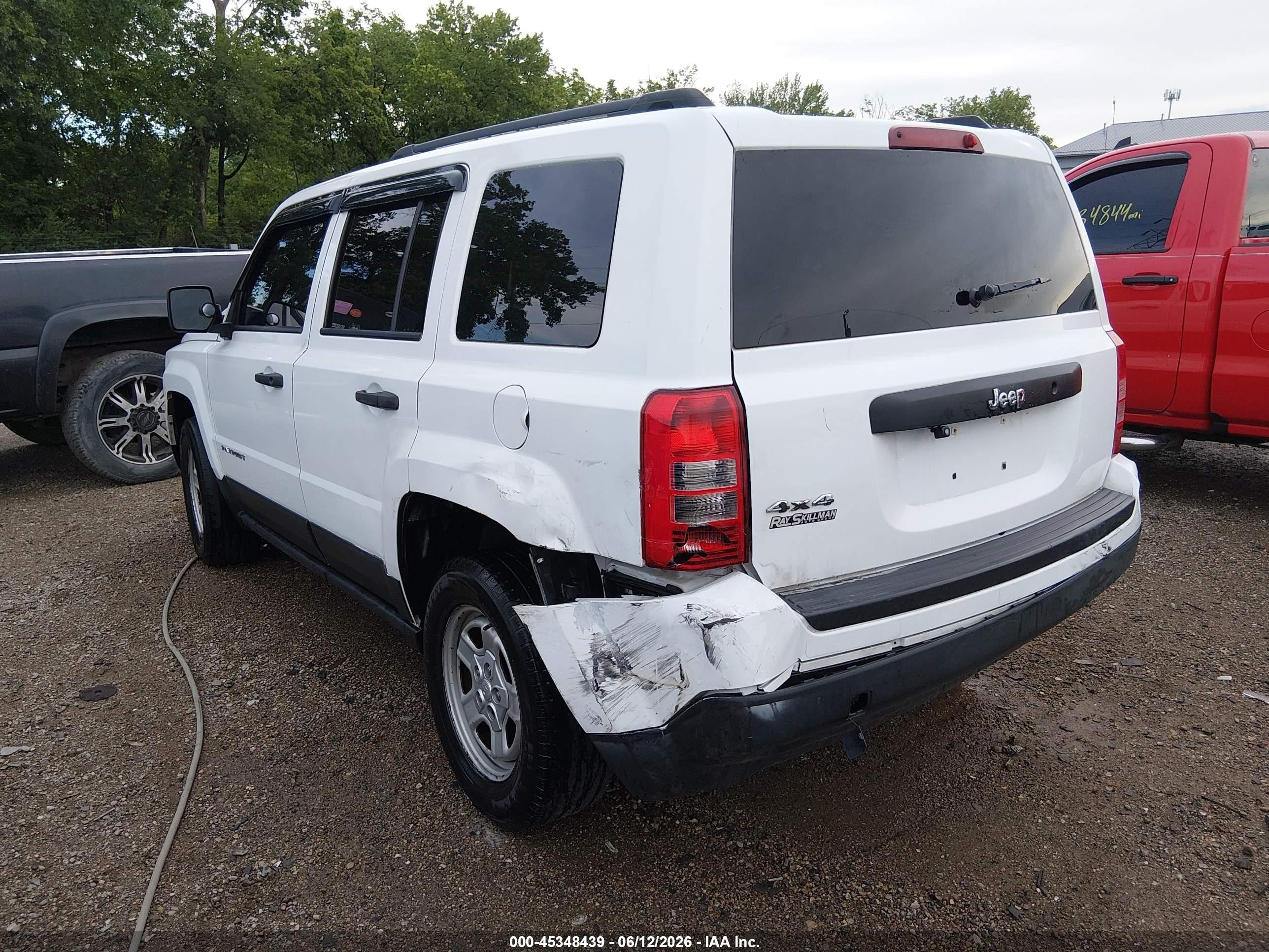 2015 Jeep Patriot Sport White vin: 1C4NJRBB9FD424168