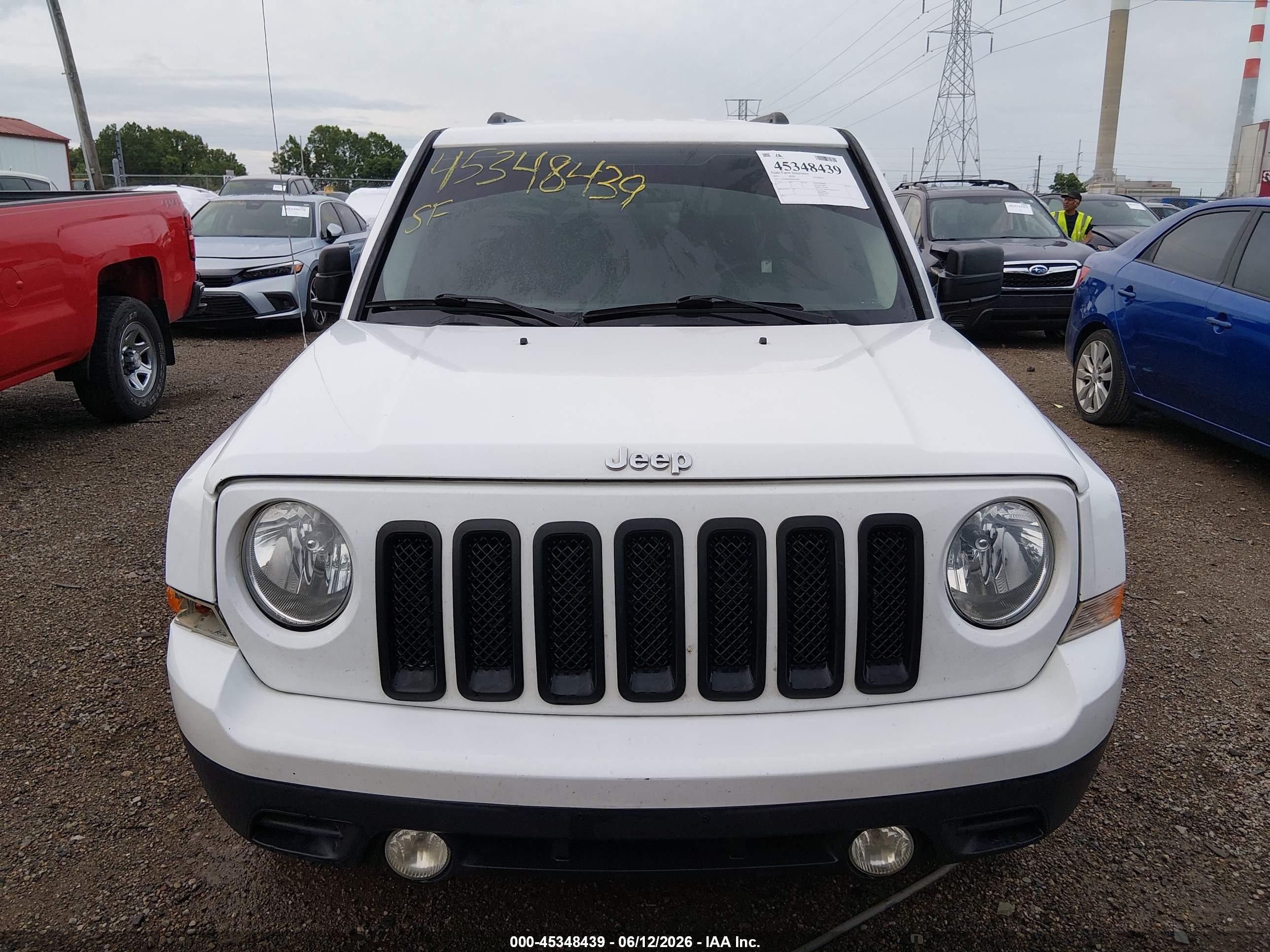 2015 Jeep Patriot Sport White vin: 1C4NJRBB9FD424168