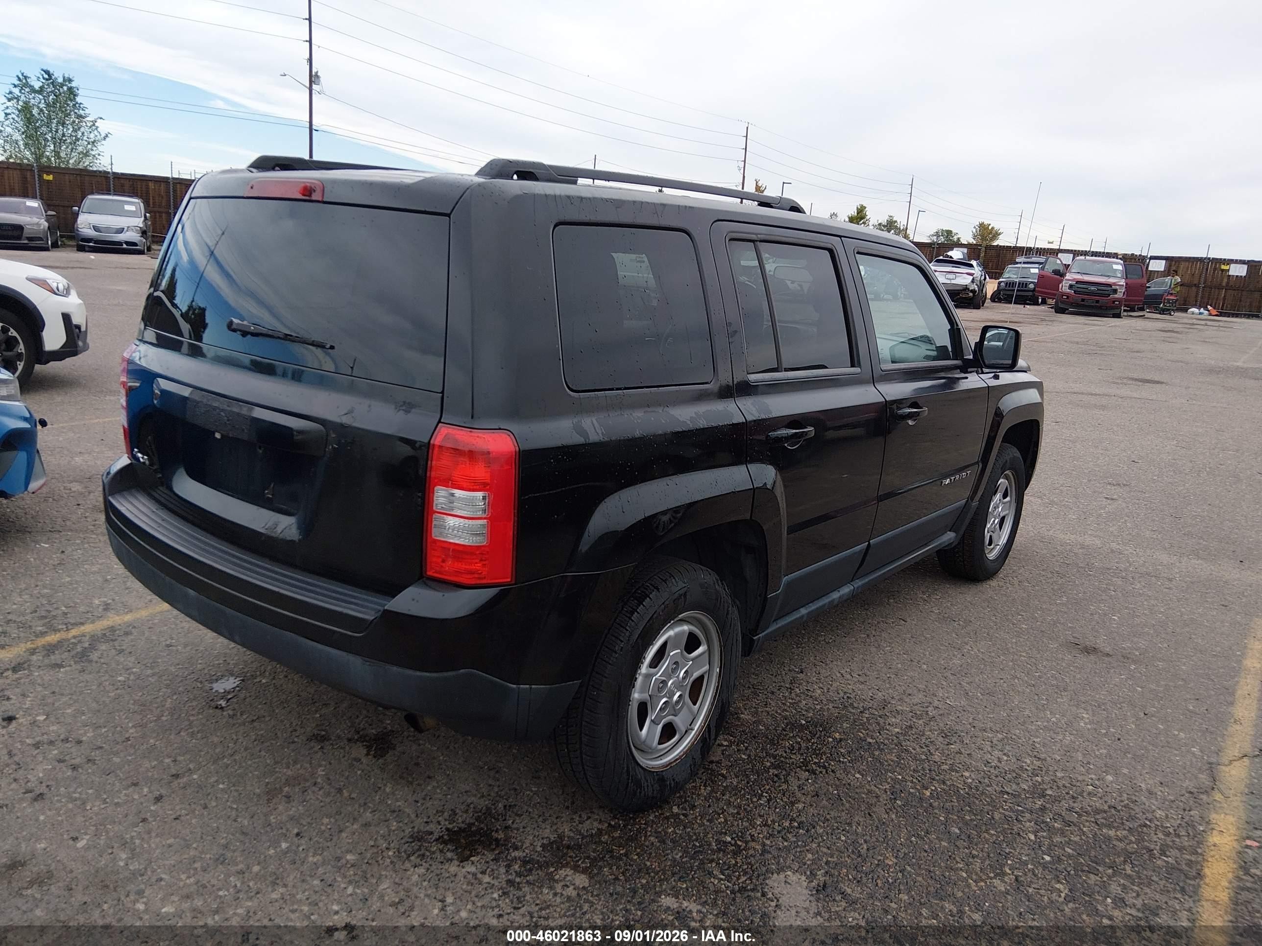 2012 Jeep Patriot Sport Black vin: 1C4NJRBBXCD539678