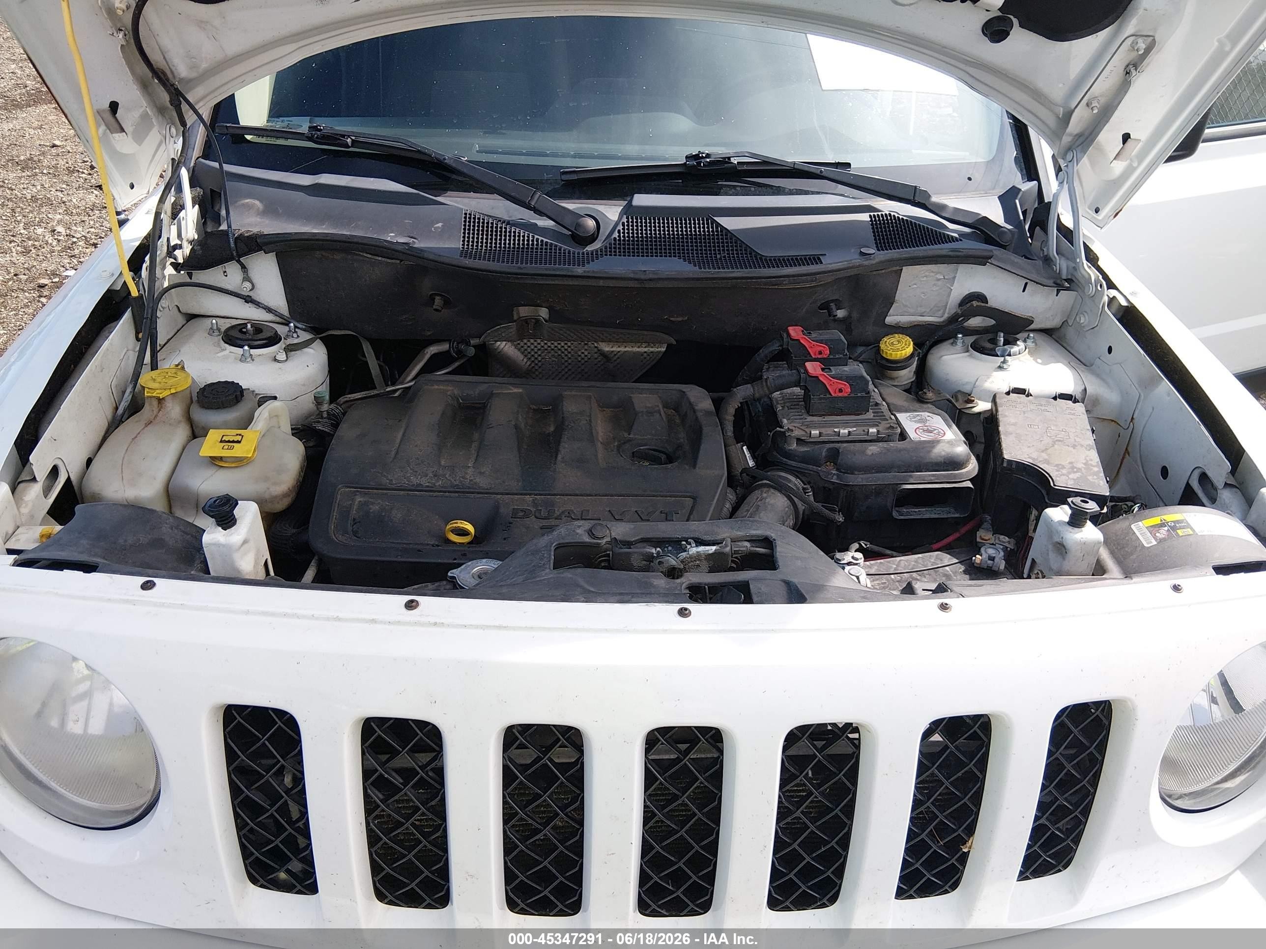 2014 Jeep Patriot Sport White vin: 1C4NJRBBXED534032