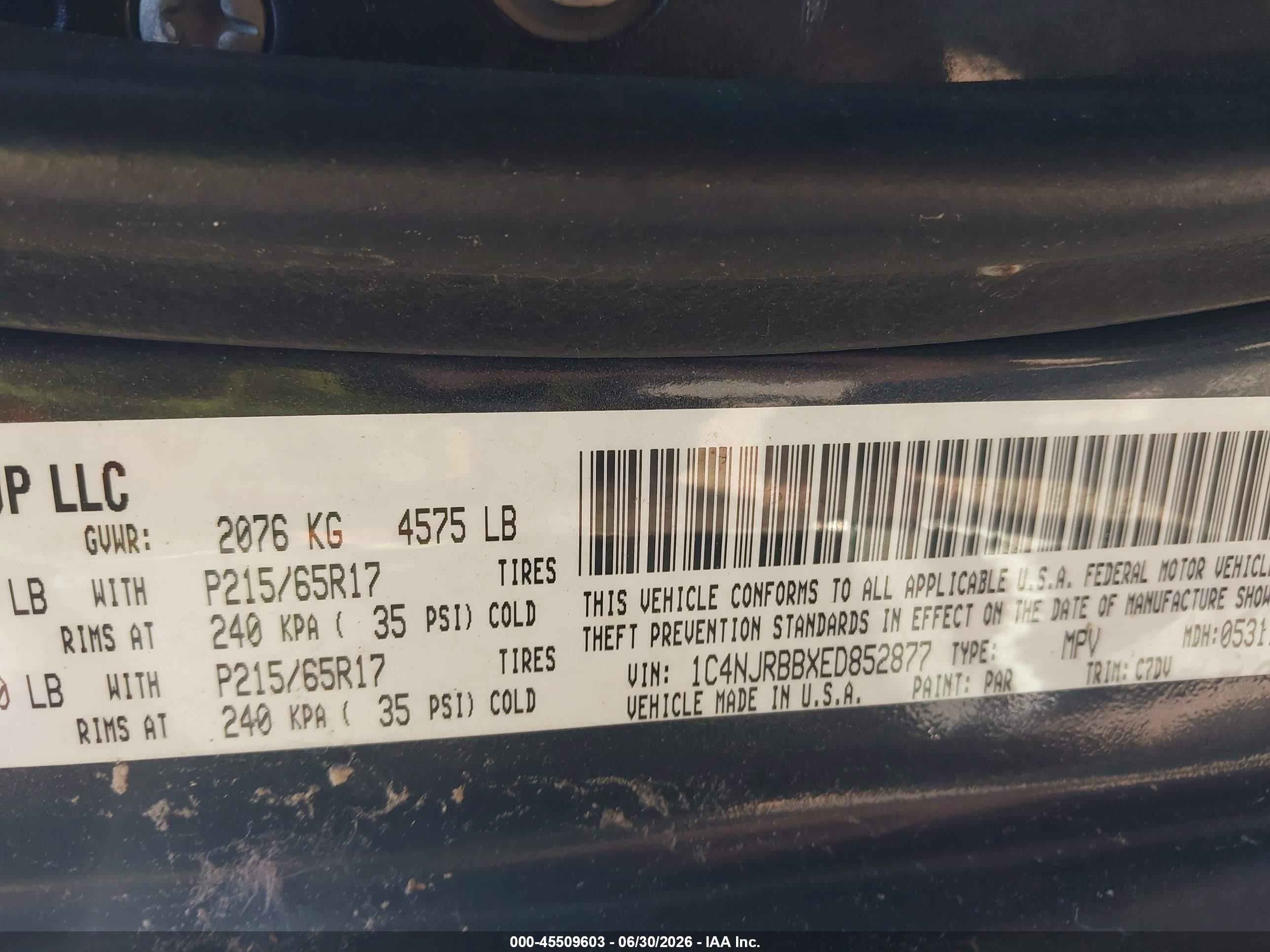 2014 Jeep Patriot Sport Gray vin: 1C4NJRBBXED852877