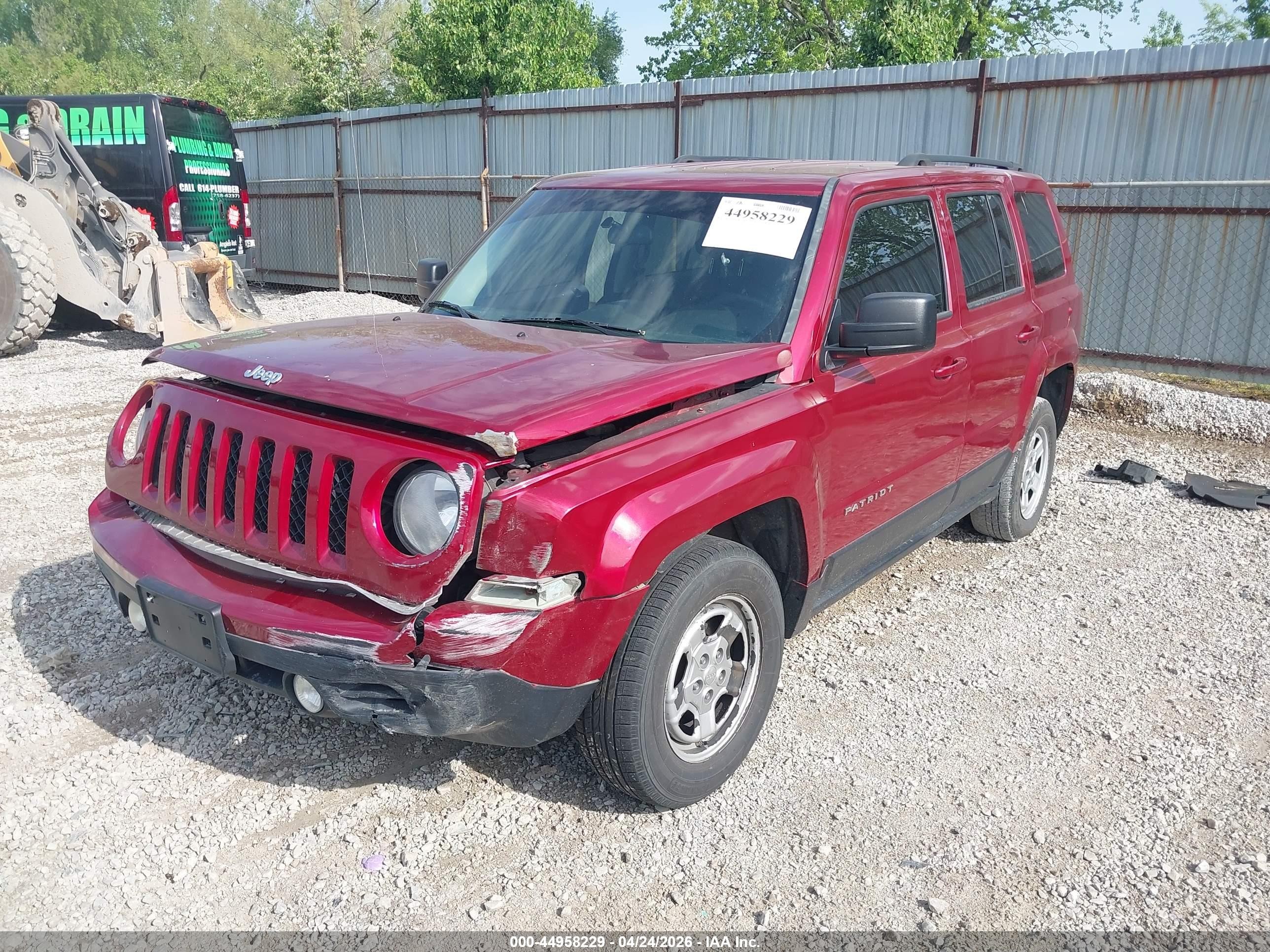 2014 Jeep Patriot Sport Red vin: 1C4NJRBBXED879660