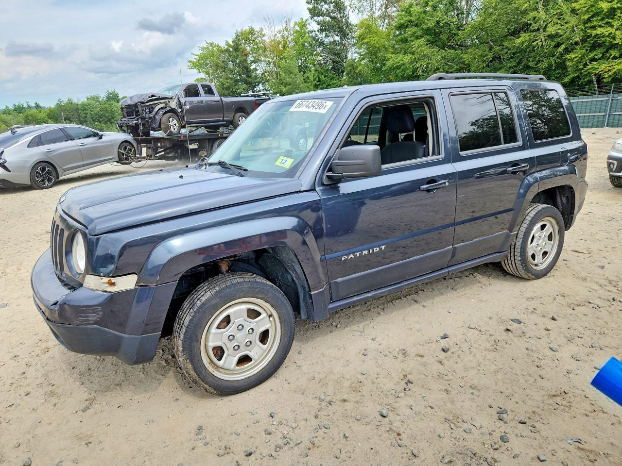 2015 Jeep Patriot Sport Gray vin: 1C4NJRBBXFD214274